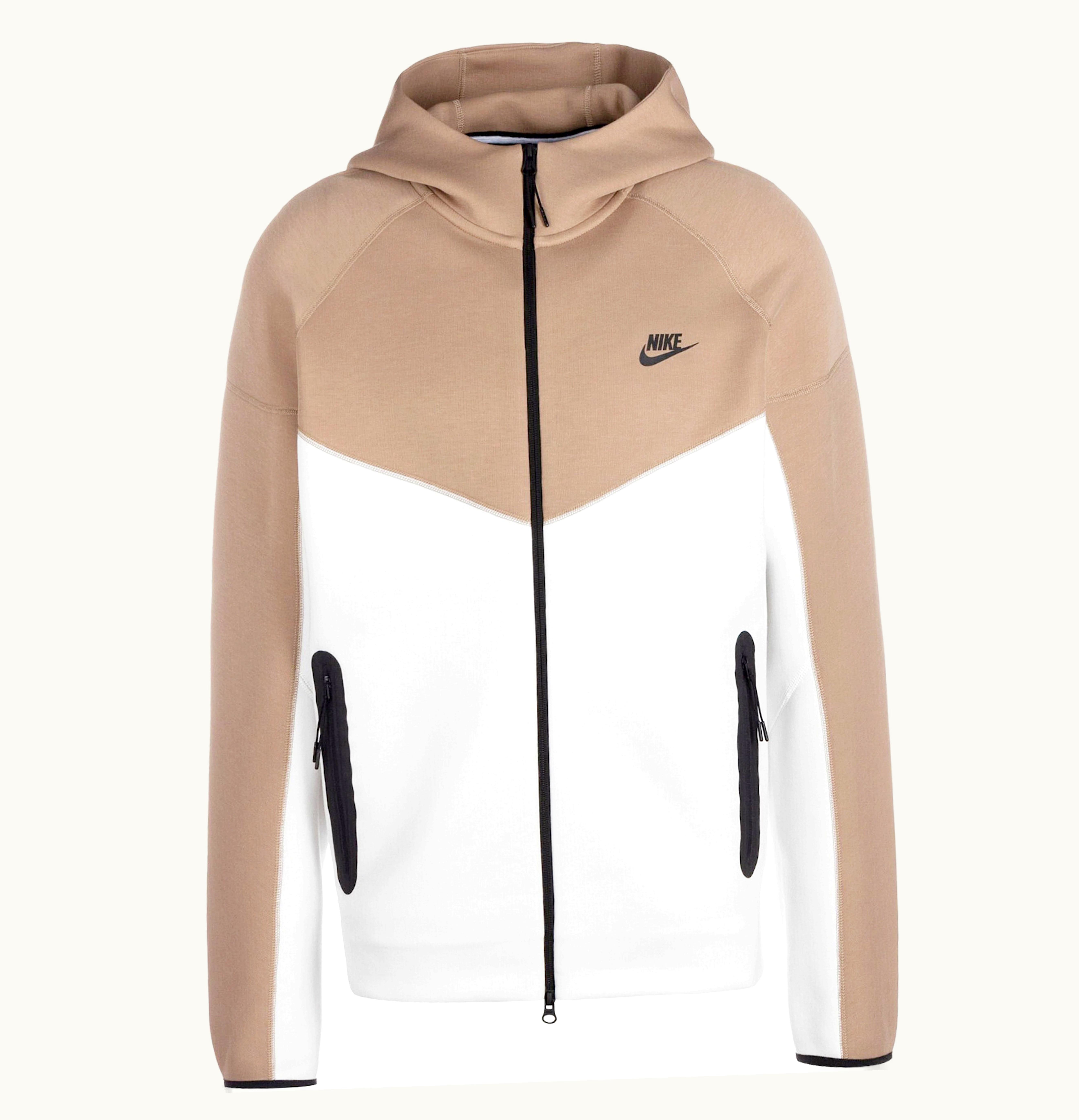 Nike Nike Sportswear Tech Fleece Windrunner Full Zip Hoodie Summit White Khaki Black
