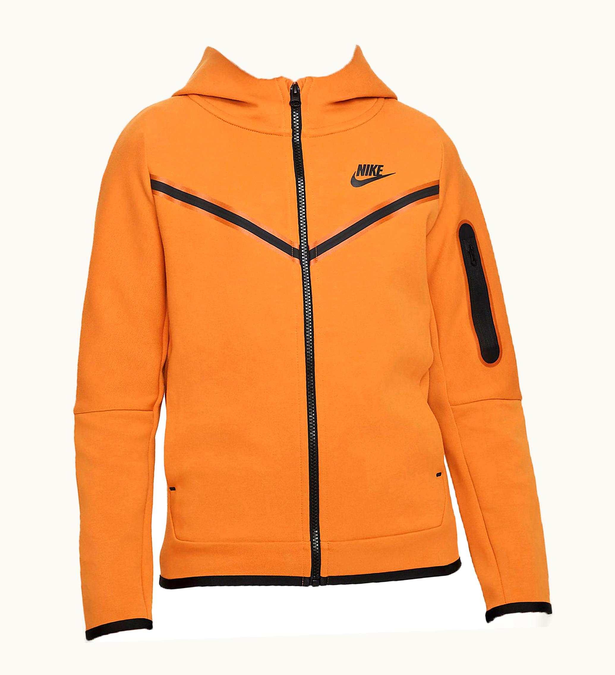 Nike Nike Sportswear Big Kids Tech Fleece Full Zip Hoodie Monarch Black