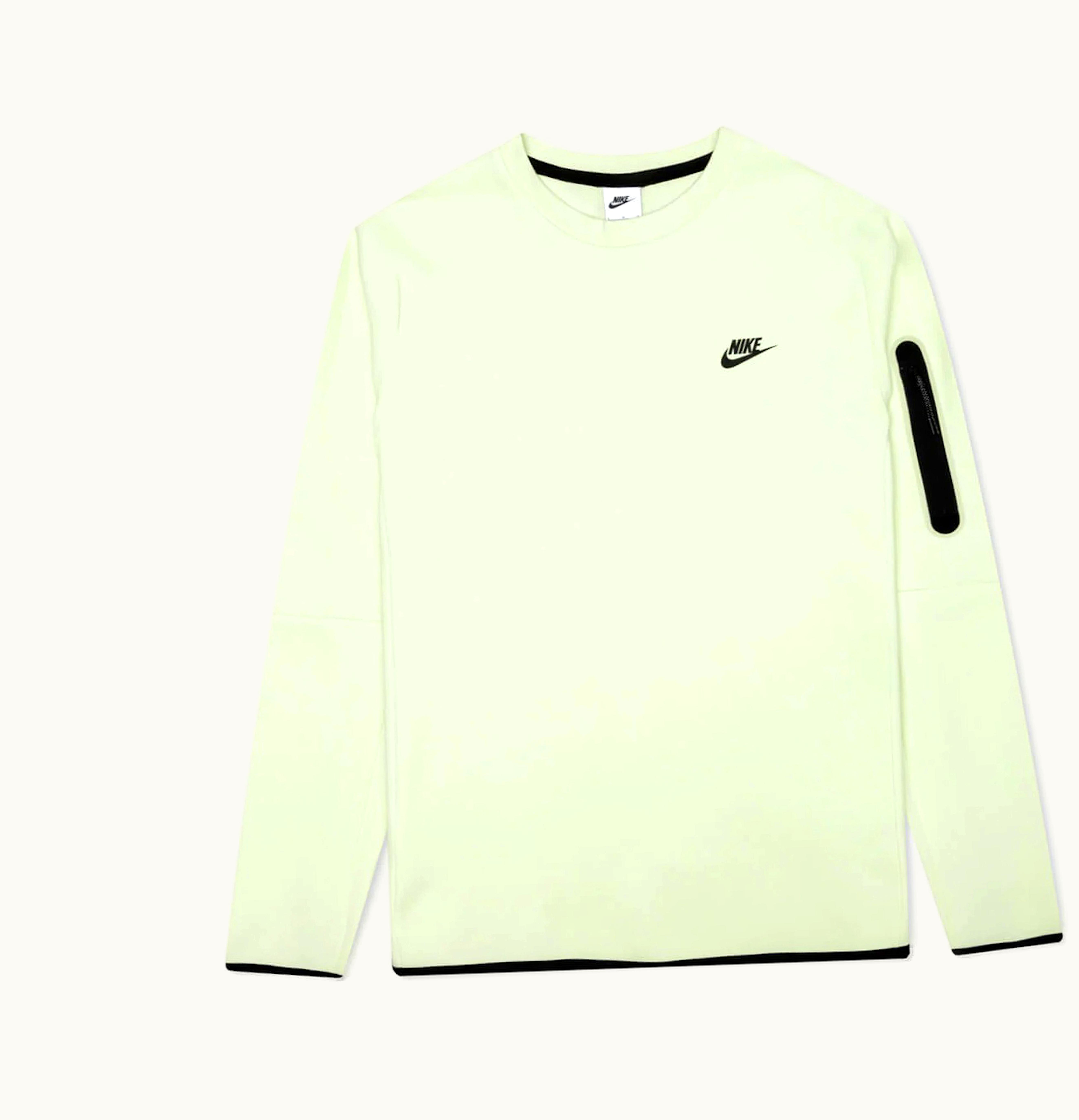 Nike Nike Sportswear Tech Fleece Crew Lime Ice Black