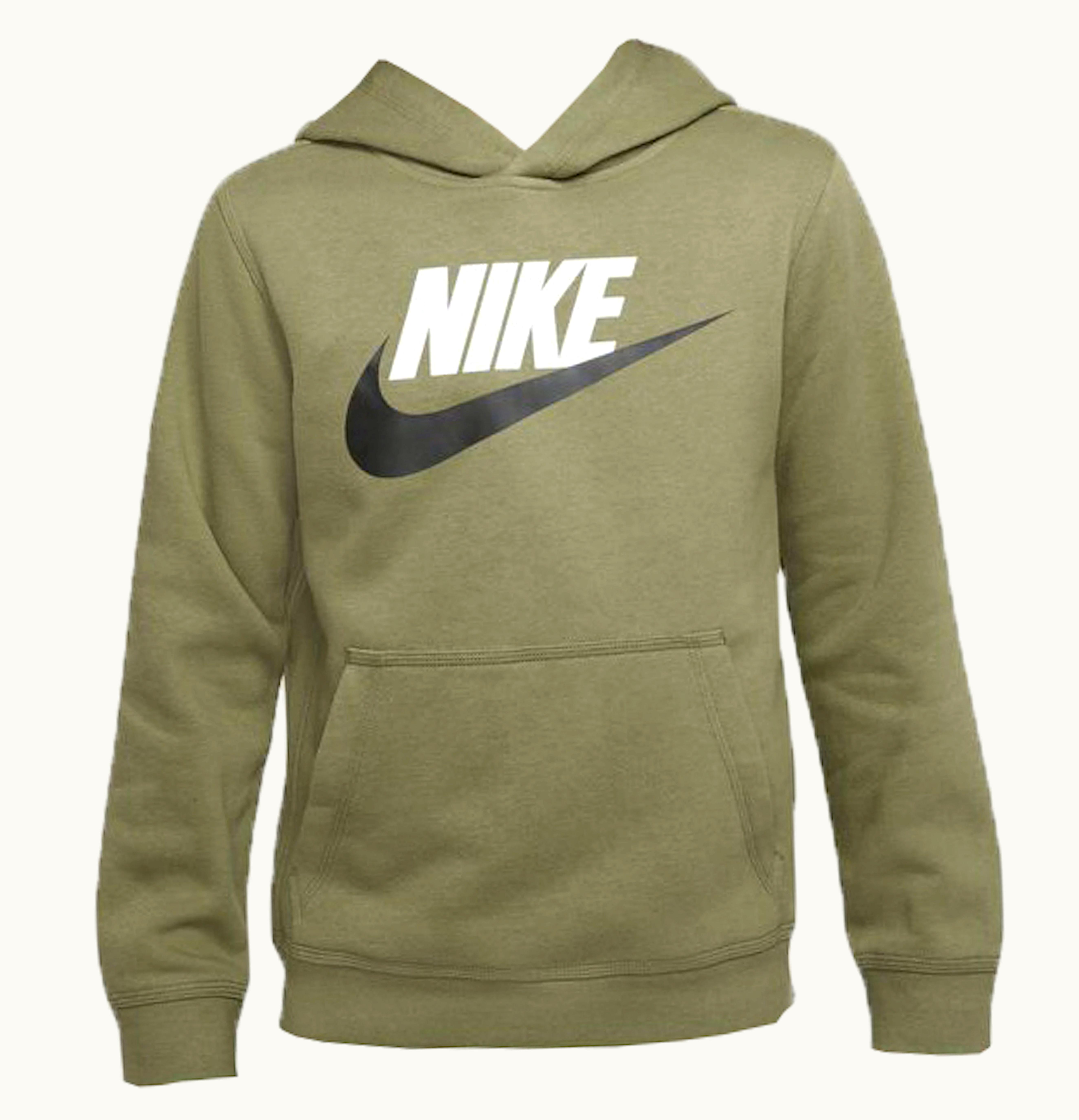 Nike Nike Sportswear Kids Club Fleece Pullover Hoodie Alligator White Black