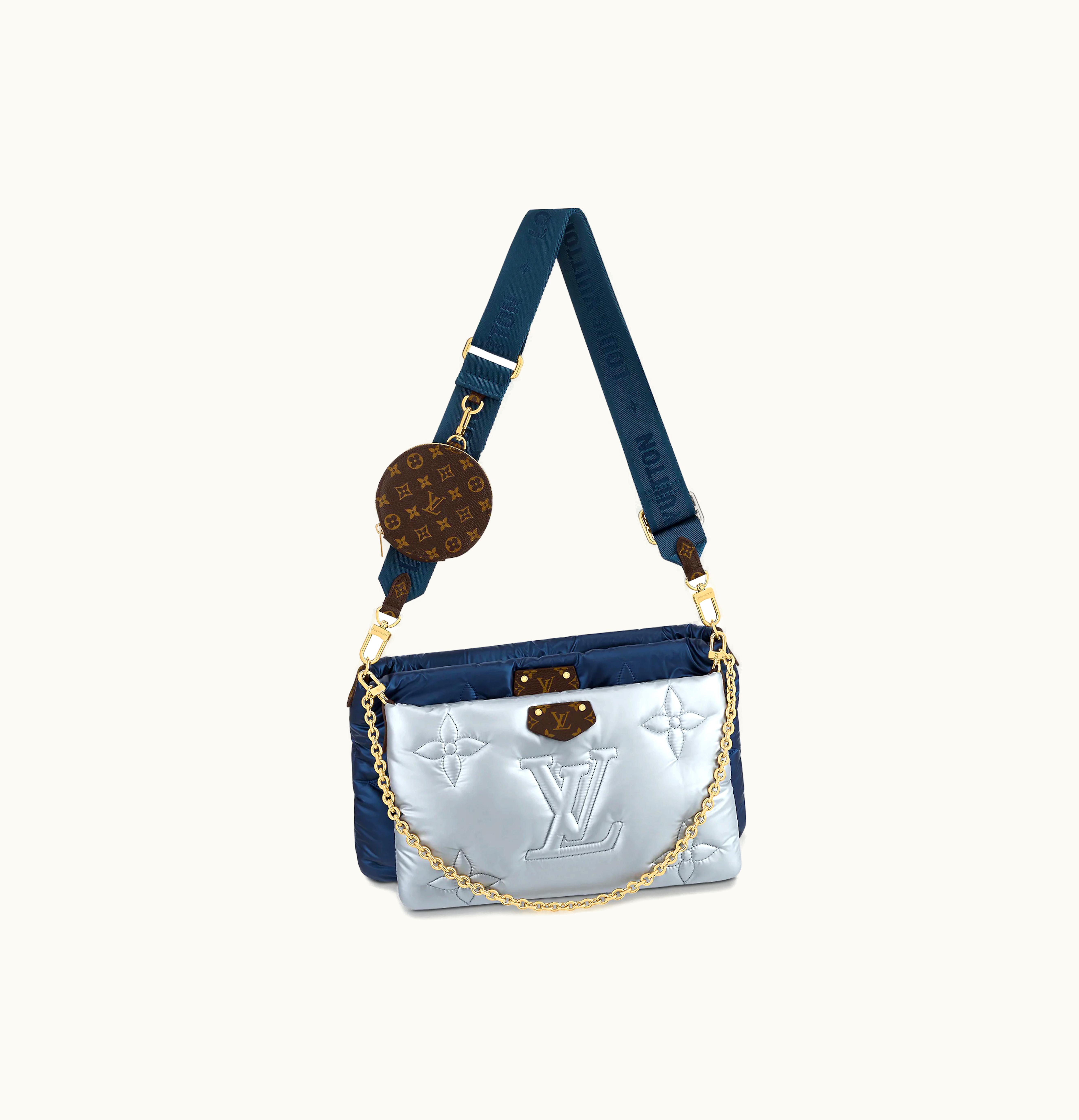 Louis Vuitton Louis Vuitton Maxi Multi Pochette Accessoires Silver Navy