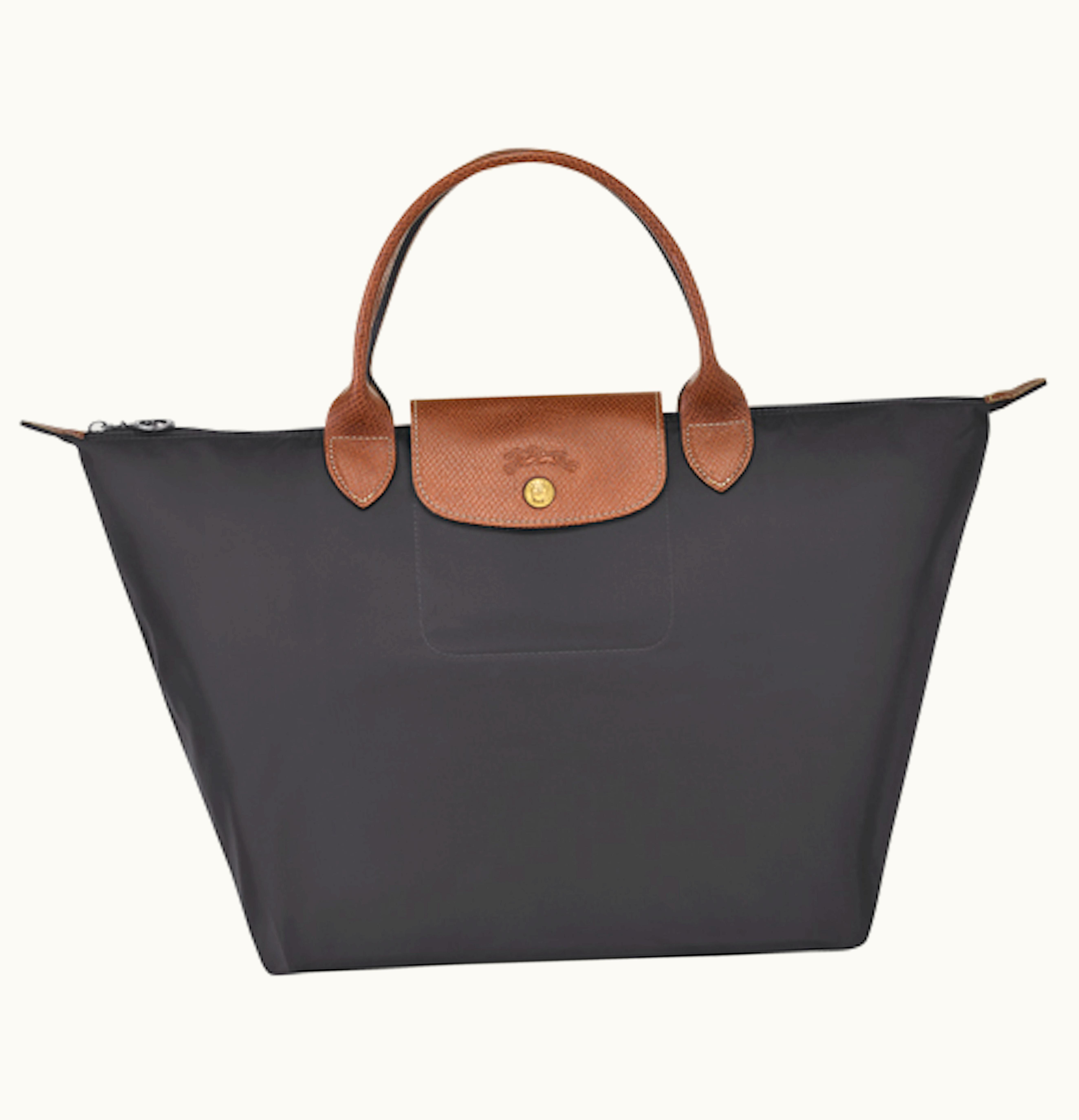 Longchamp Longchamp Le Pliage Top Handle Bag M Gun Metal