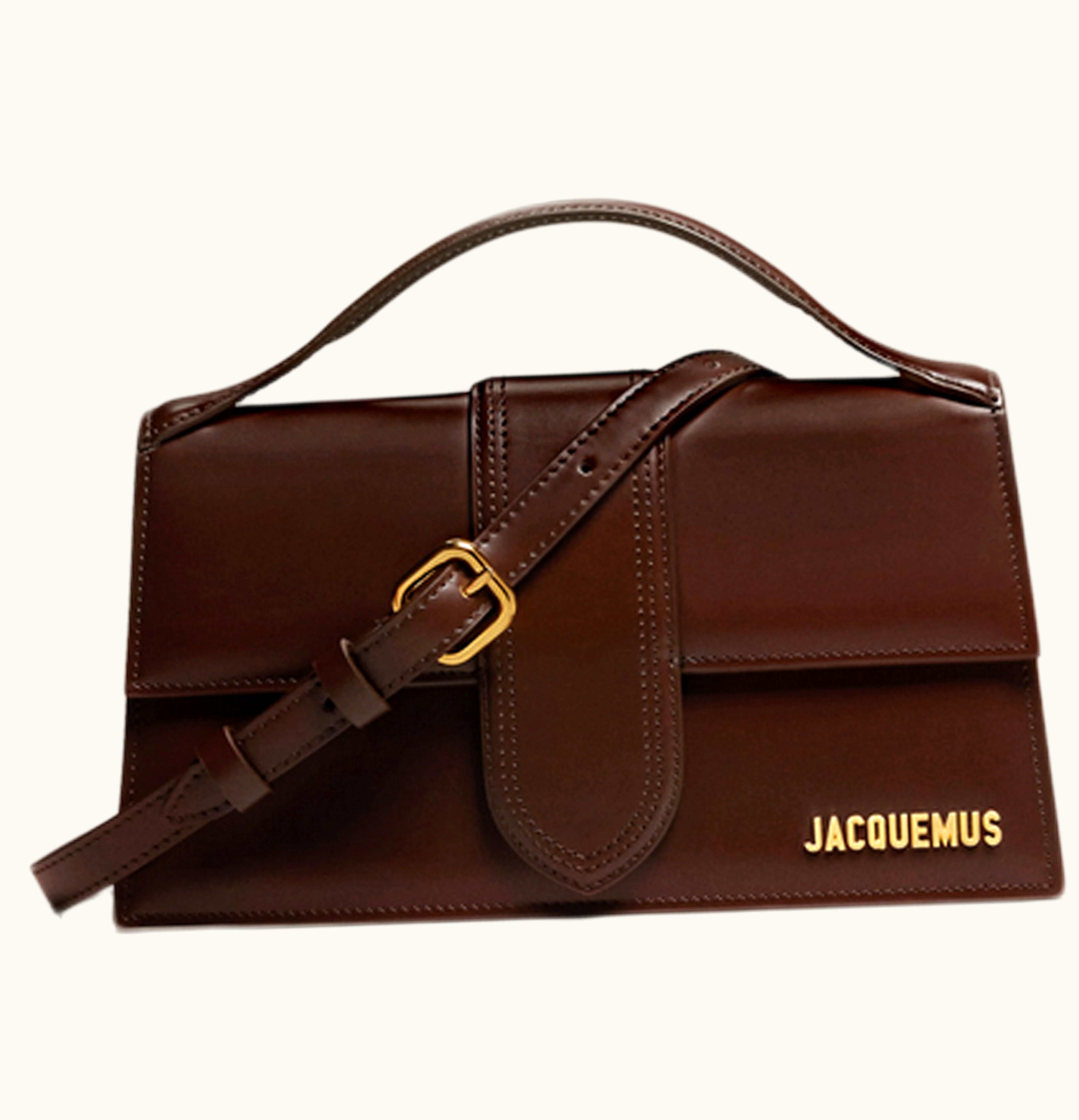 Jacquemus Jacquemus Le Grand Bambino Crossbody Flap Bag Dark Brown
