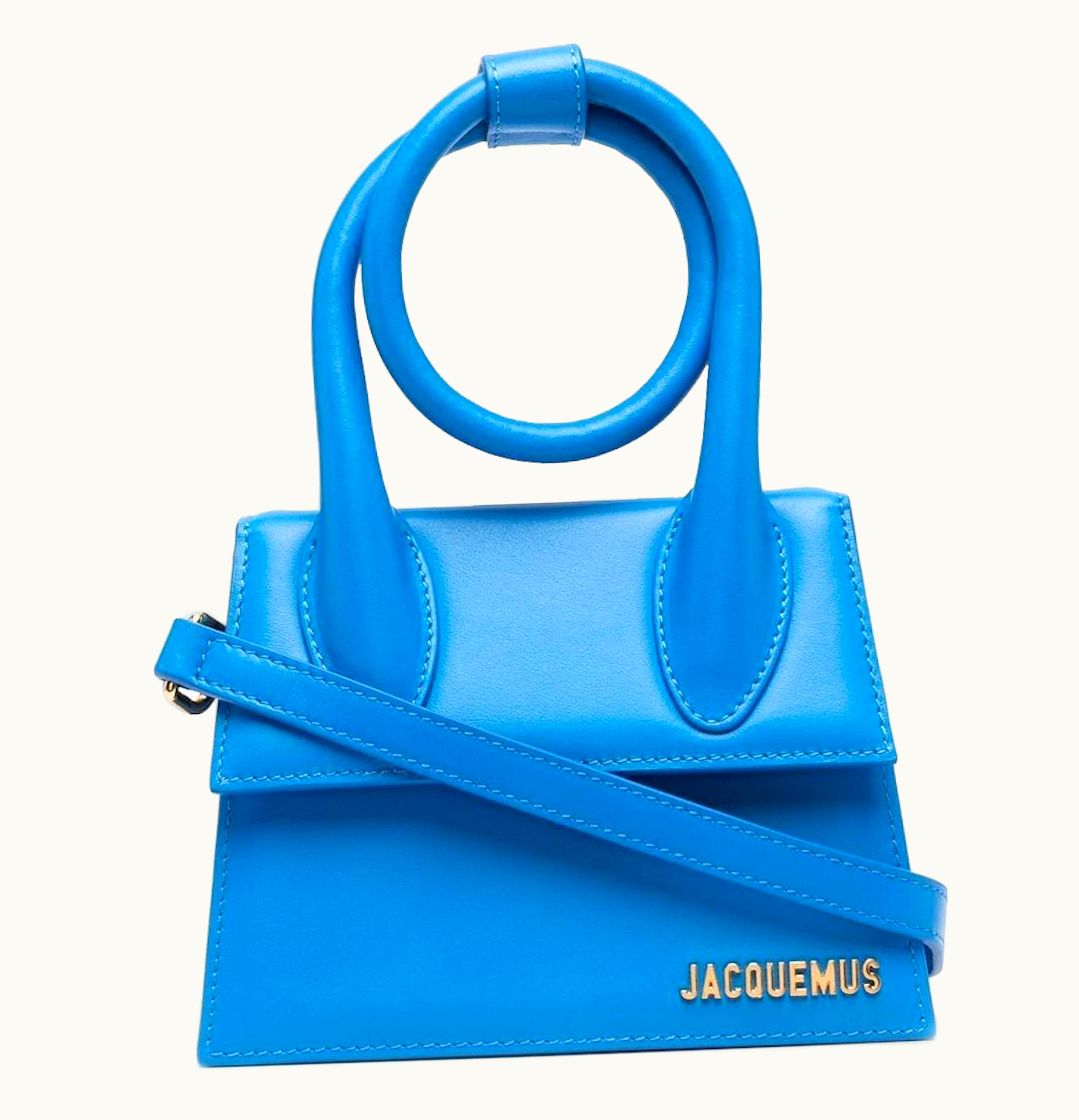 Jacquemus Jacquemus Le Chiquito Noeud Coiled Handbag Blue