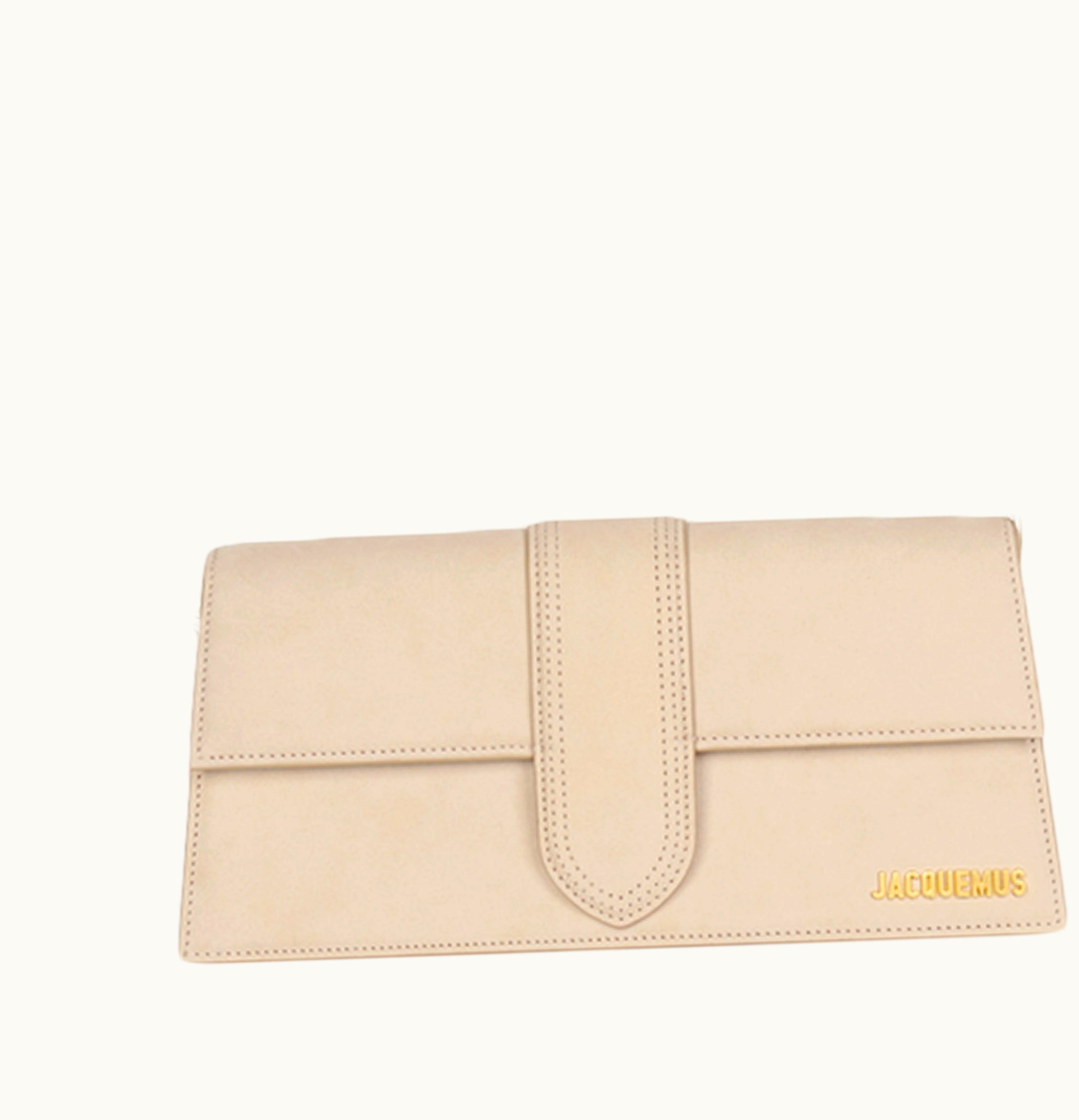 Jacquemus Jacquemus Le Bambino Long Flap Shoulder Bag Dark Beige