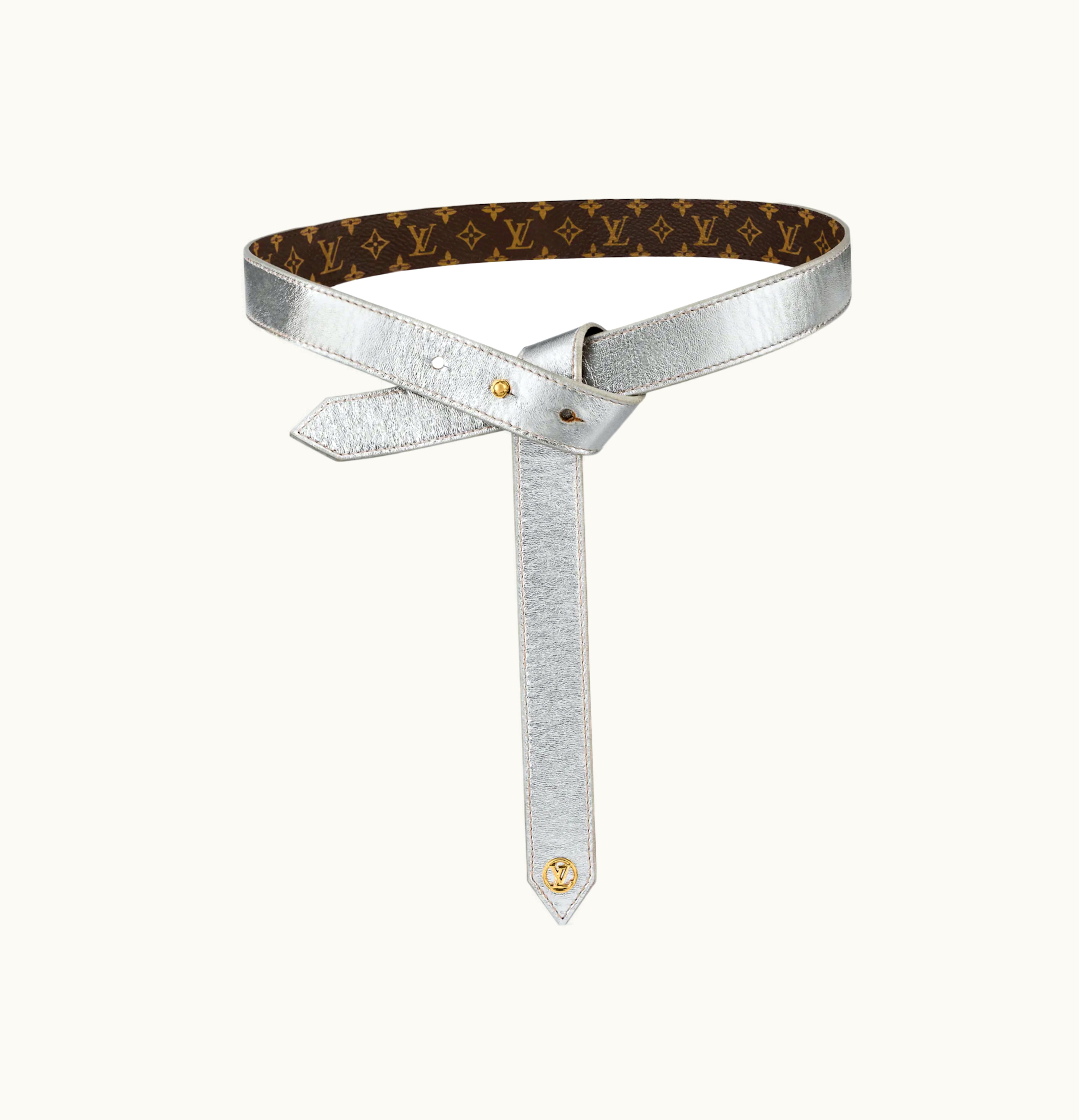 Louis Vuitton Louis Vuitton LV Pool Party Reversible Belt Silver Monogram