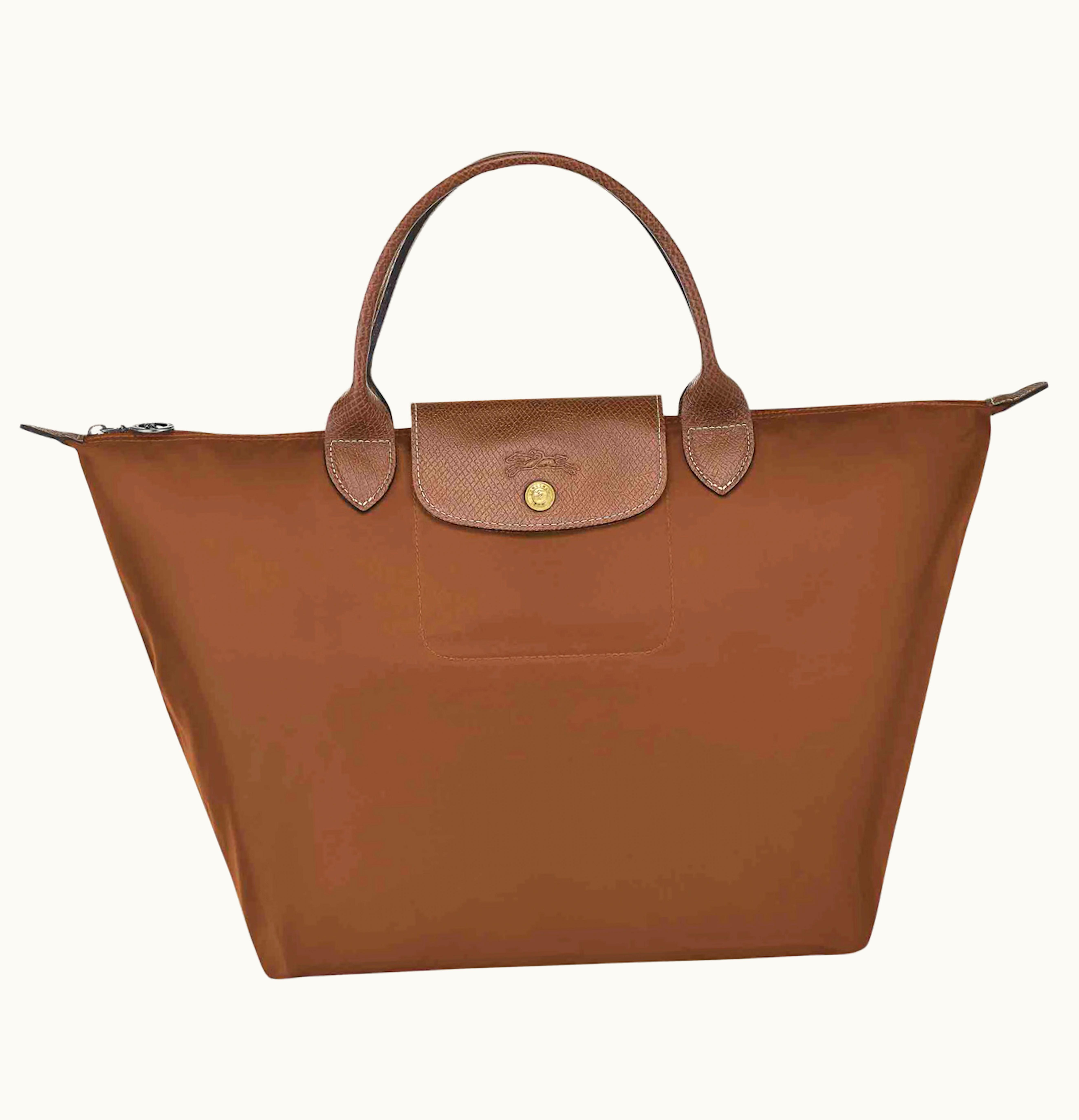 Longchamp Longchamp Le Pliage Top Handle Bag M Cognac