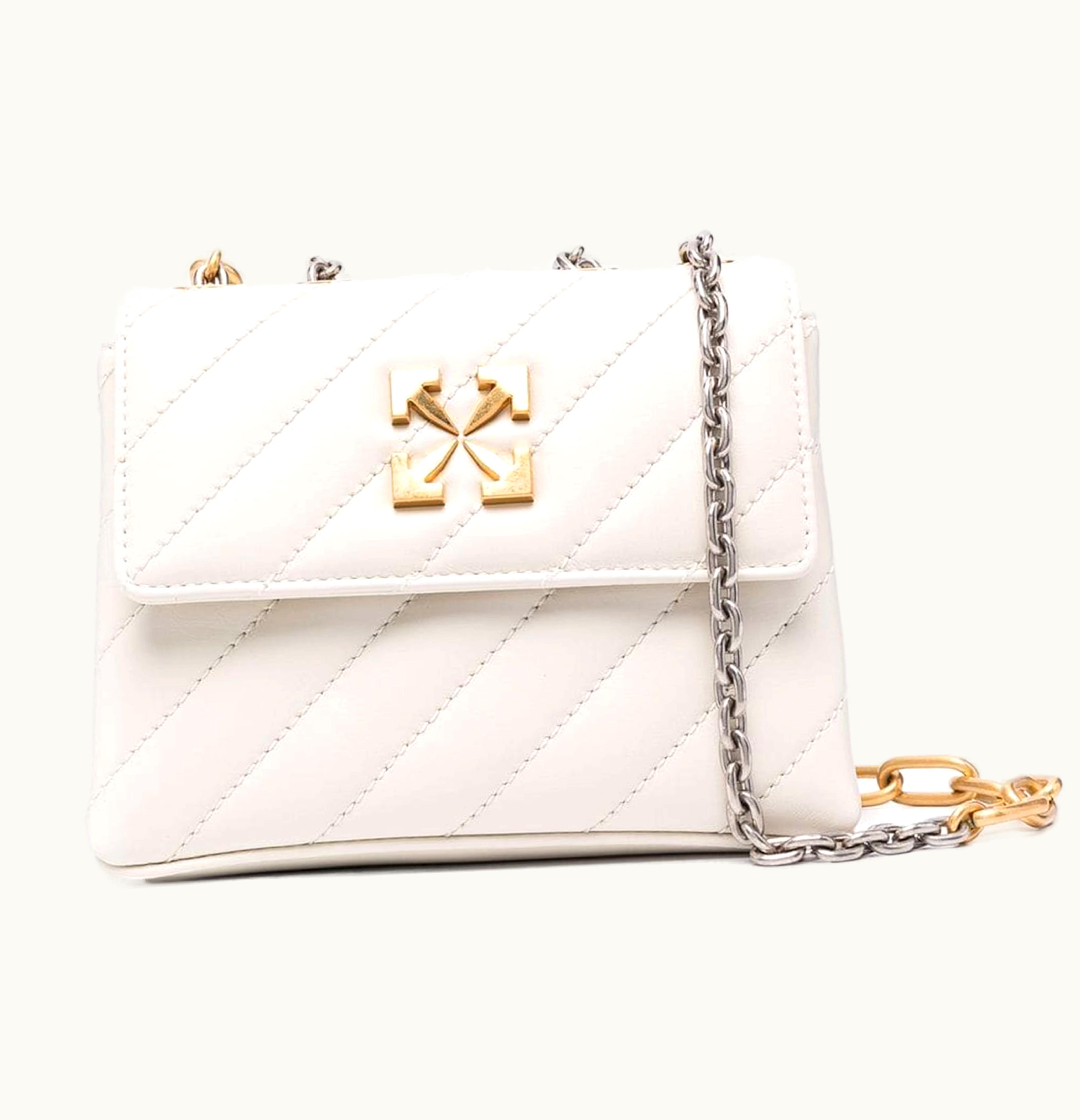 OFF-WHITE OFF WHITE Jackhammer 19 Shoulder Bag Beige