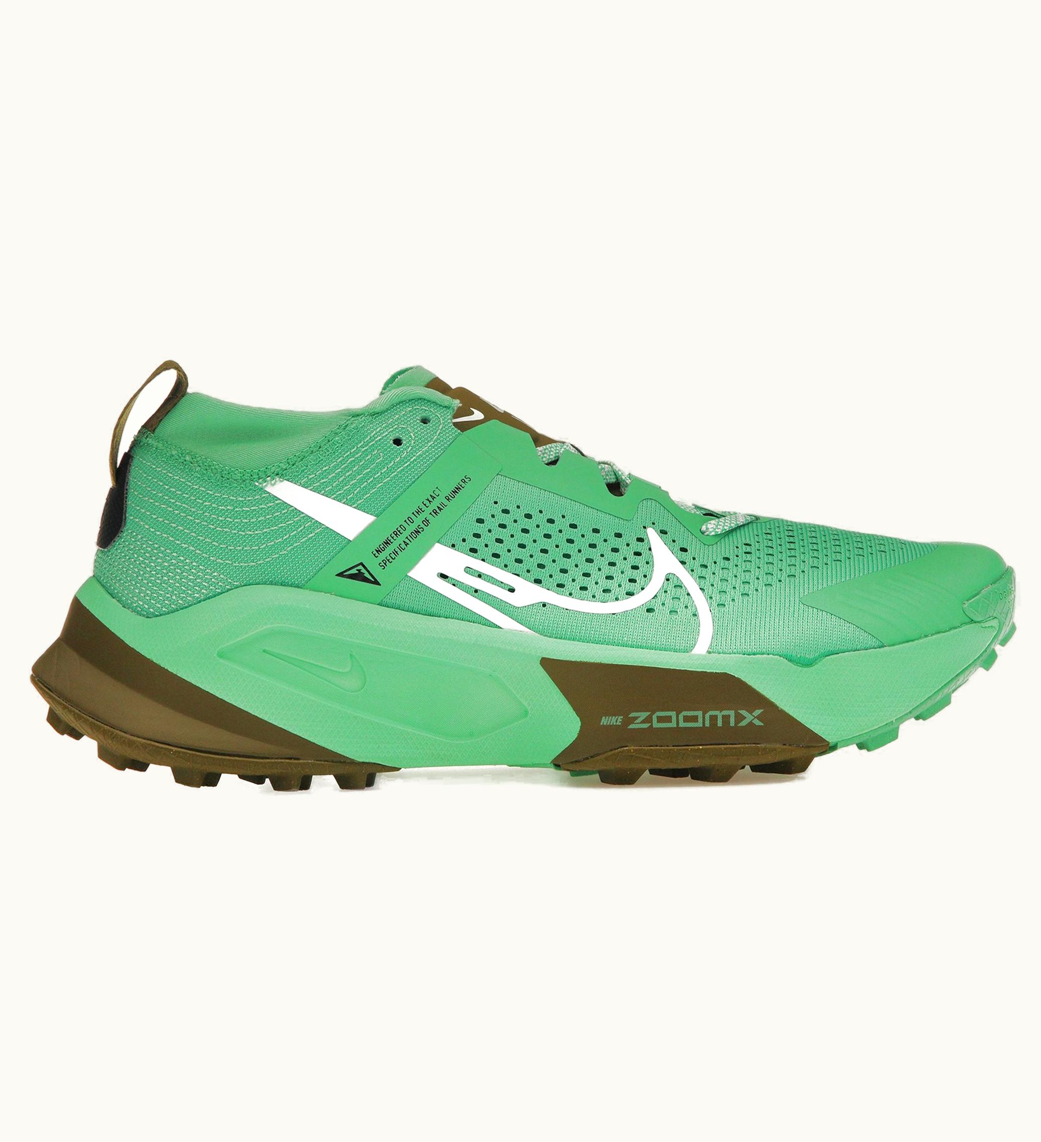 Nike Nike Zoomx Zegama Trail Spring Green Olive Flak Black White