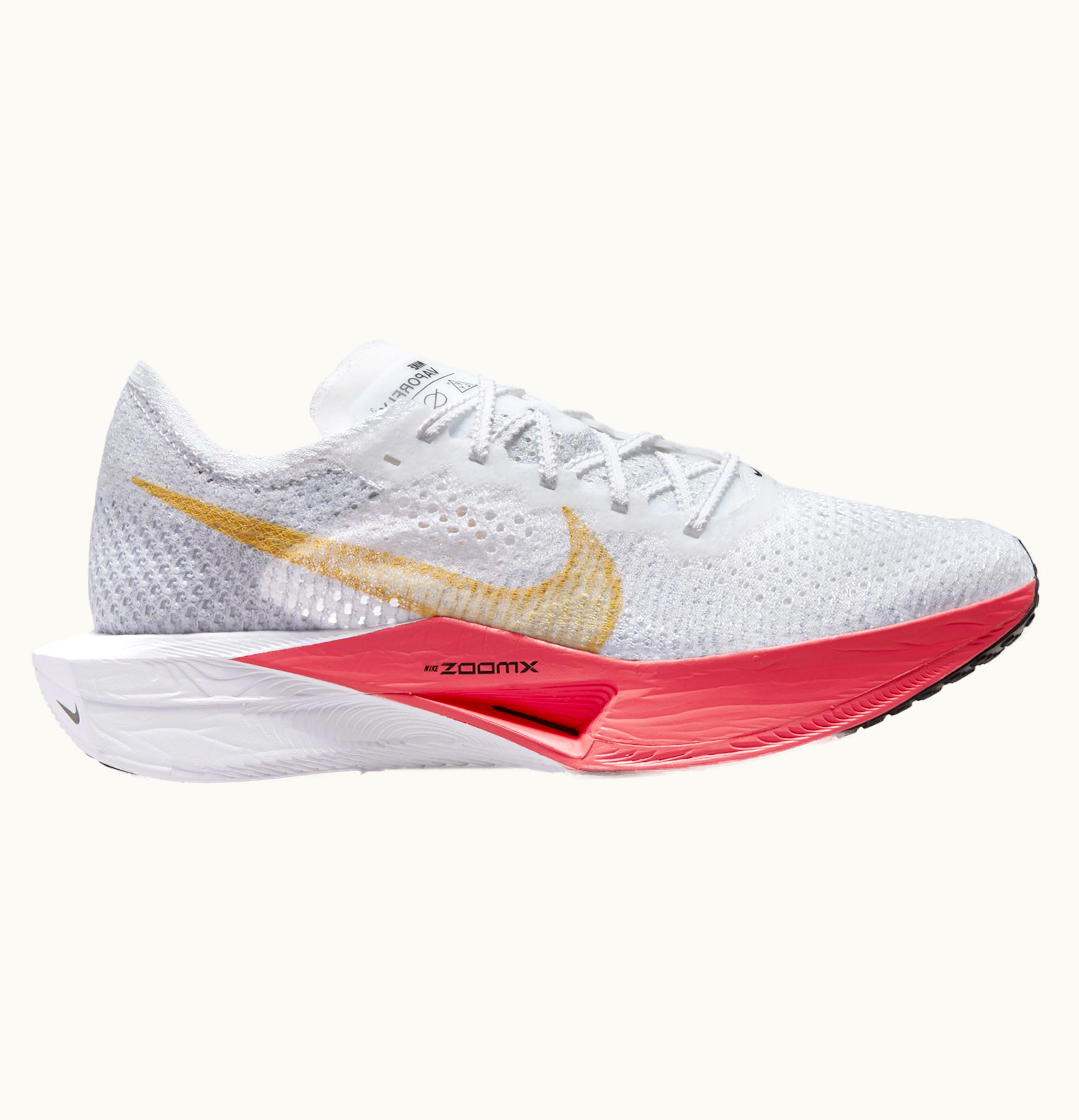 Nike Nike Zoomx Vaporfly 3 White Topaz Gold Sea Coral Womens
