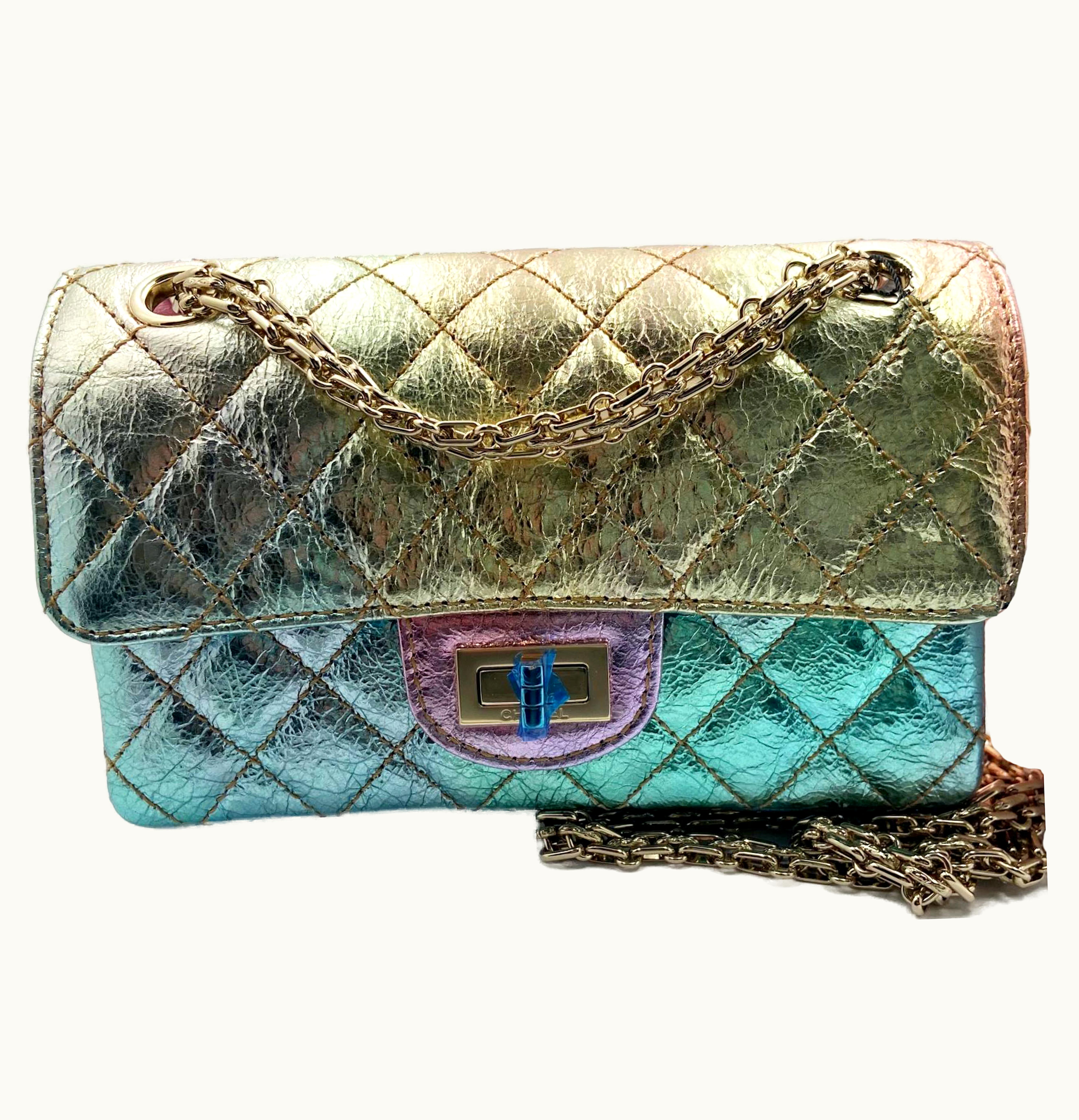 Chanel Chanel Reissue 255 Classic Double Flap Mini Rainbow
