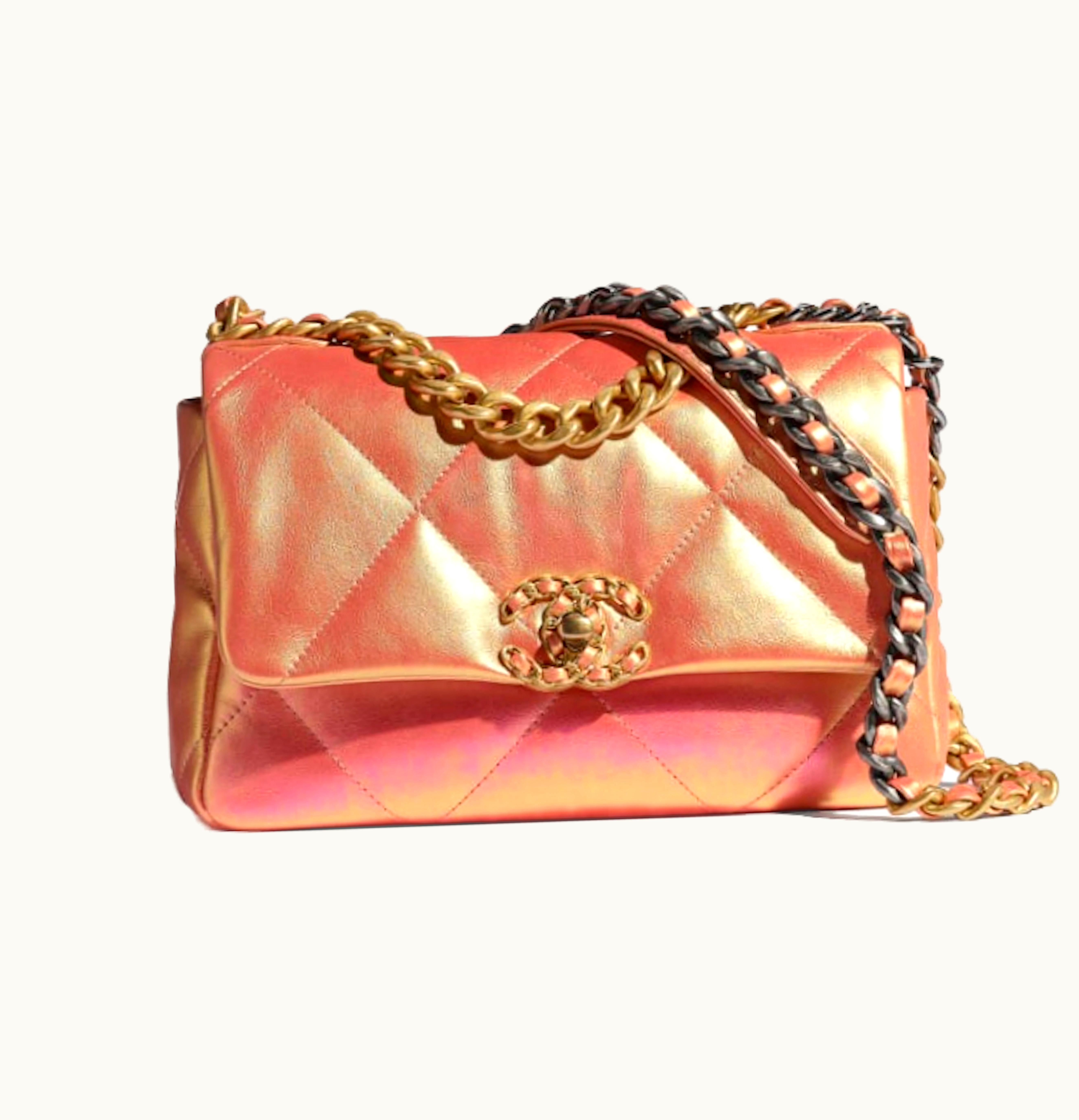 Chanel Chanel 19 Flap Bag Iridescent Pink