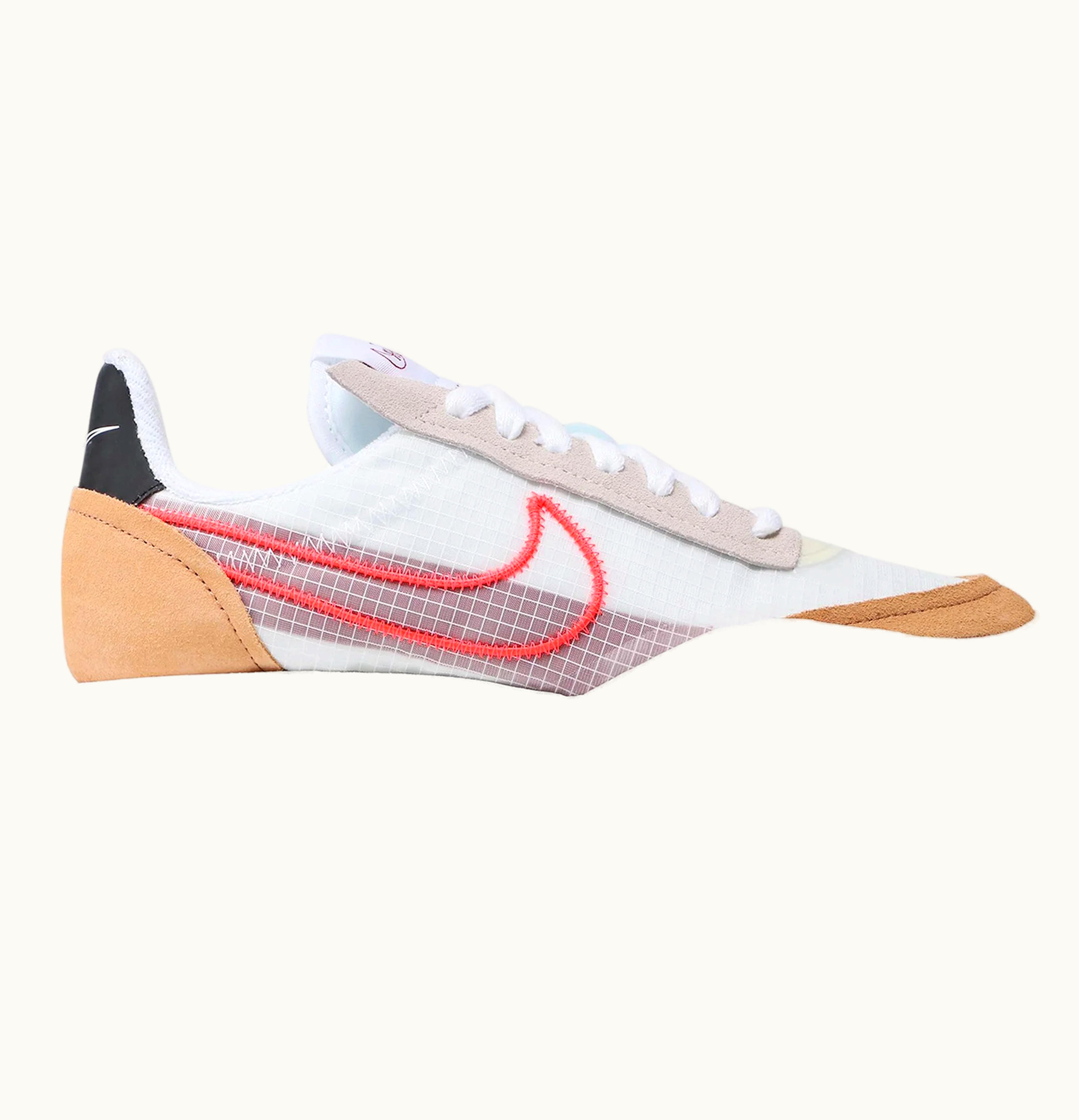 Nike Nike Waffle Racer 2x White Bright Crimson Womens