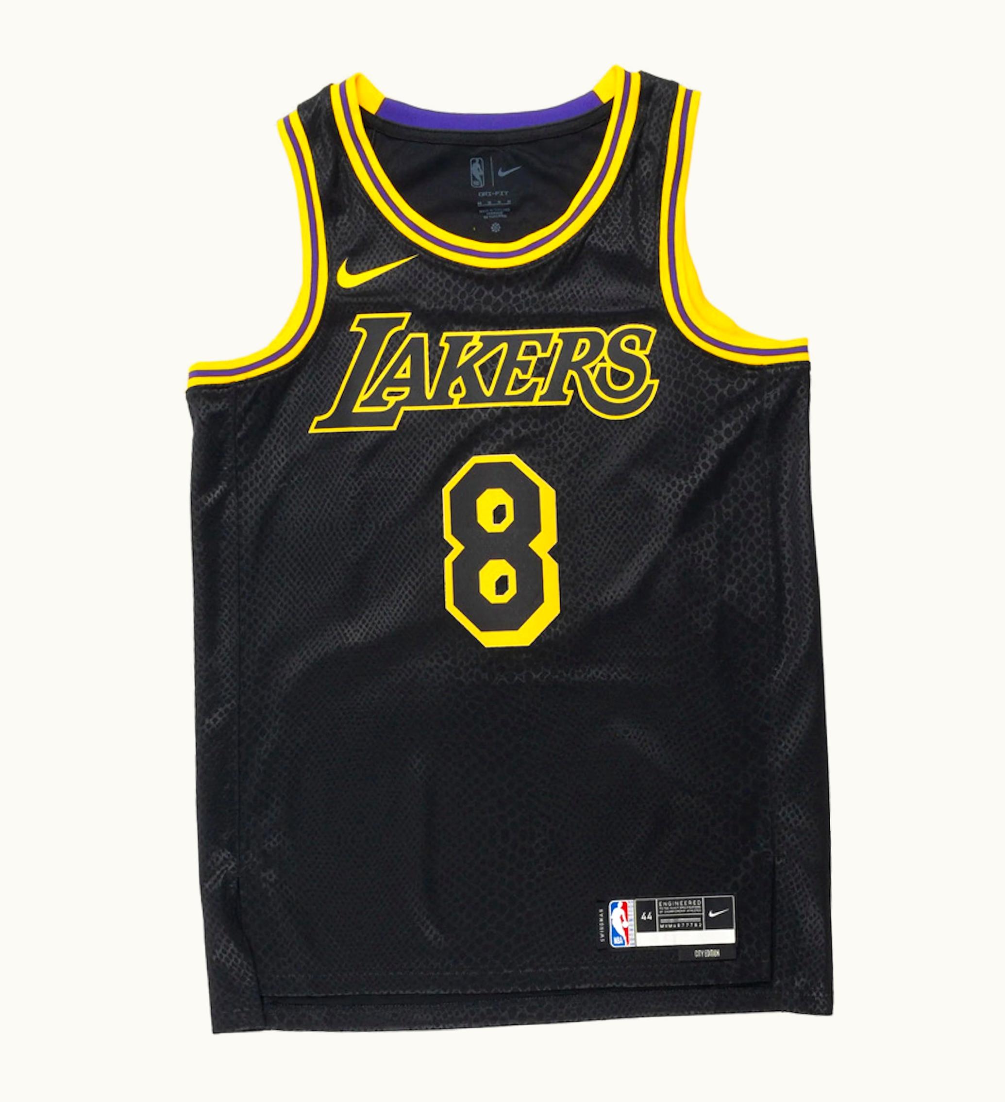 Nike Nike Kobe Mamba Mentality Los Angeles Lakers City Edition Swingman Jersey Black