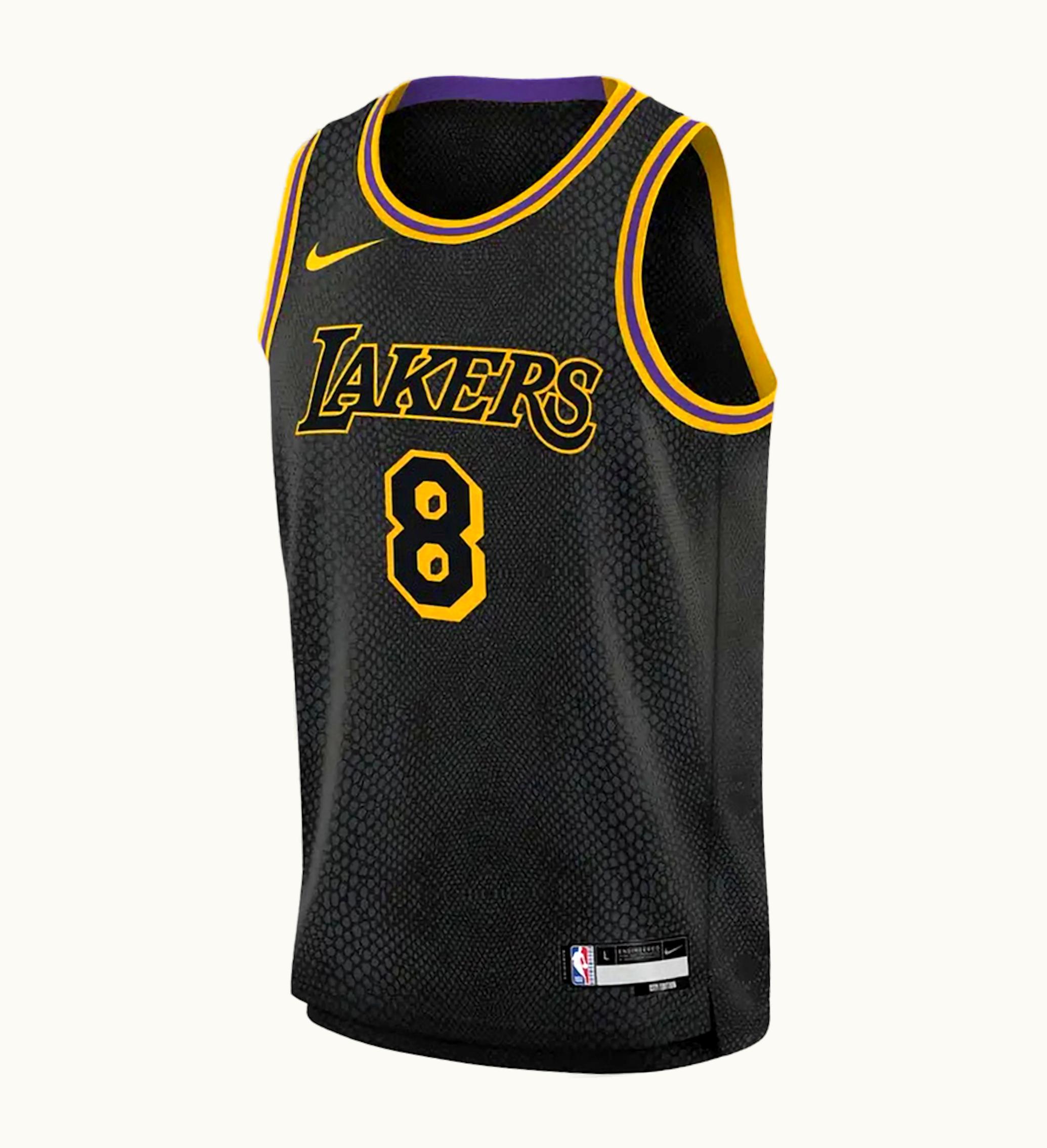 Nike Nike Kobe Mamba Mentality Big Kids Los Angeles Lakers City Edition Swingman Jersey Black