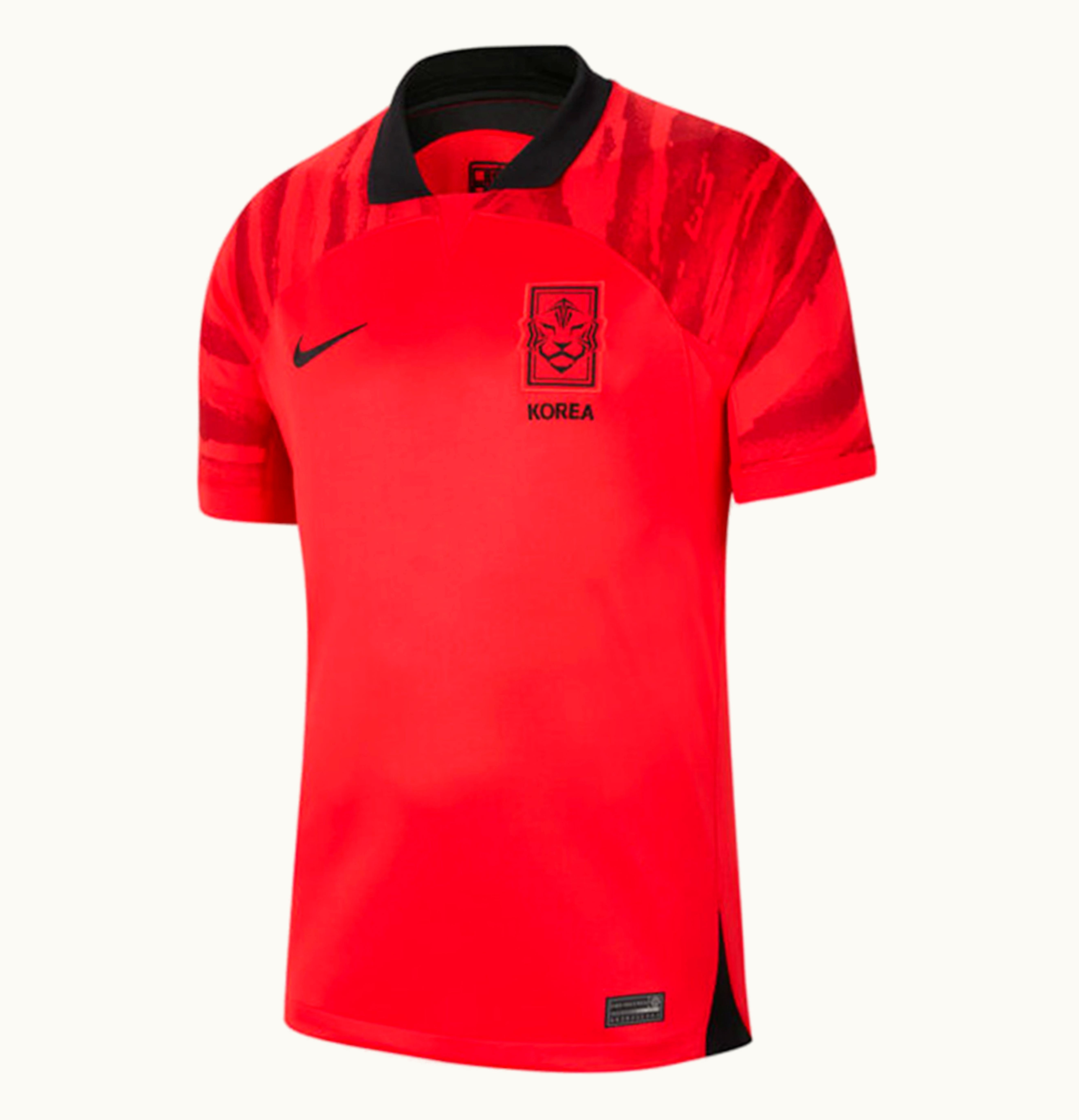 Nike Nike Korea 2022 23 Stadium Away Dri Fit Soccer Jersey Global Red Pepper Red Black