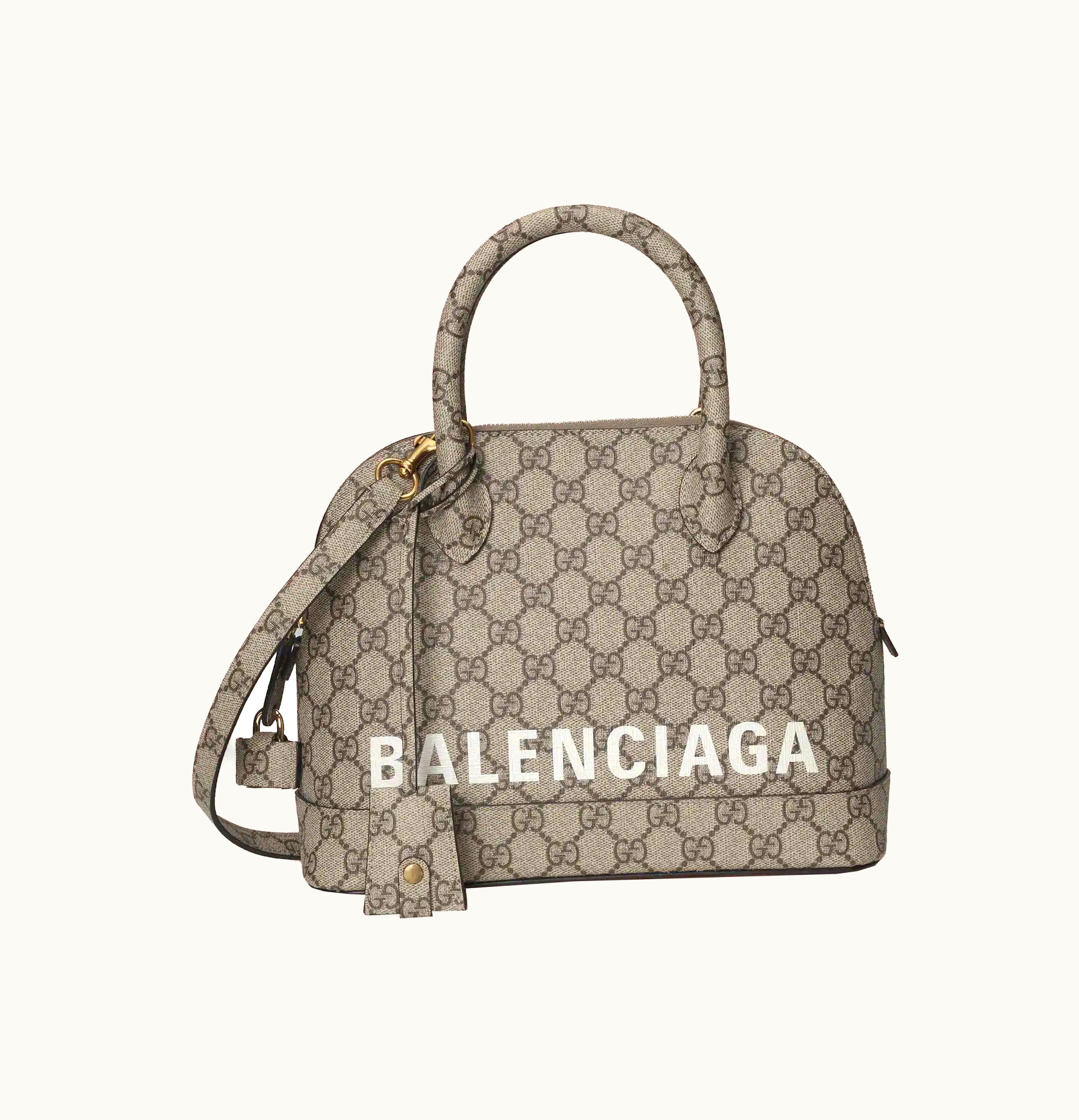 Gucci Gucci x Balenciaga The Hacker Project Small Ville Bag Beige Ebony