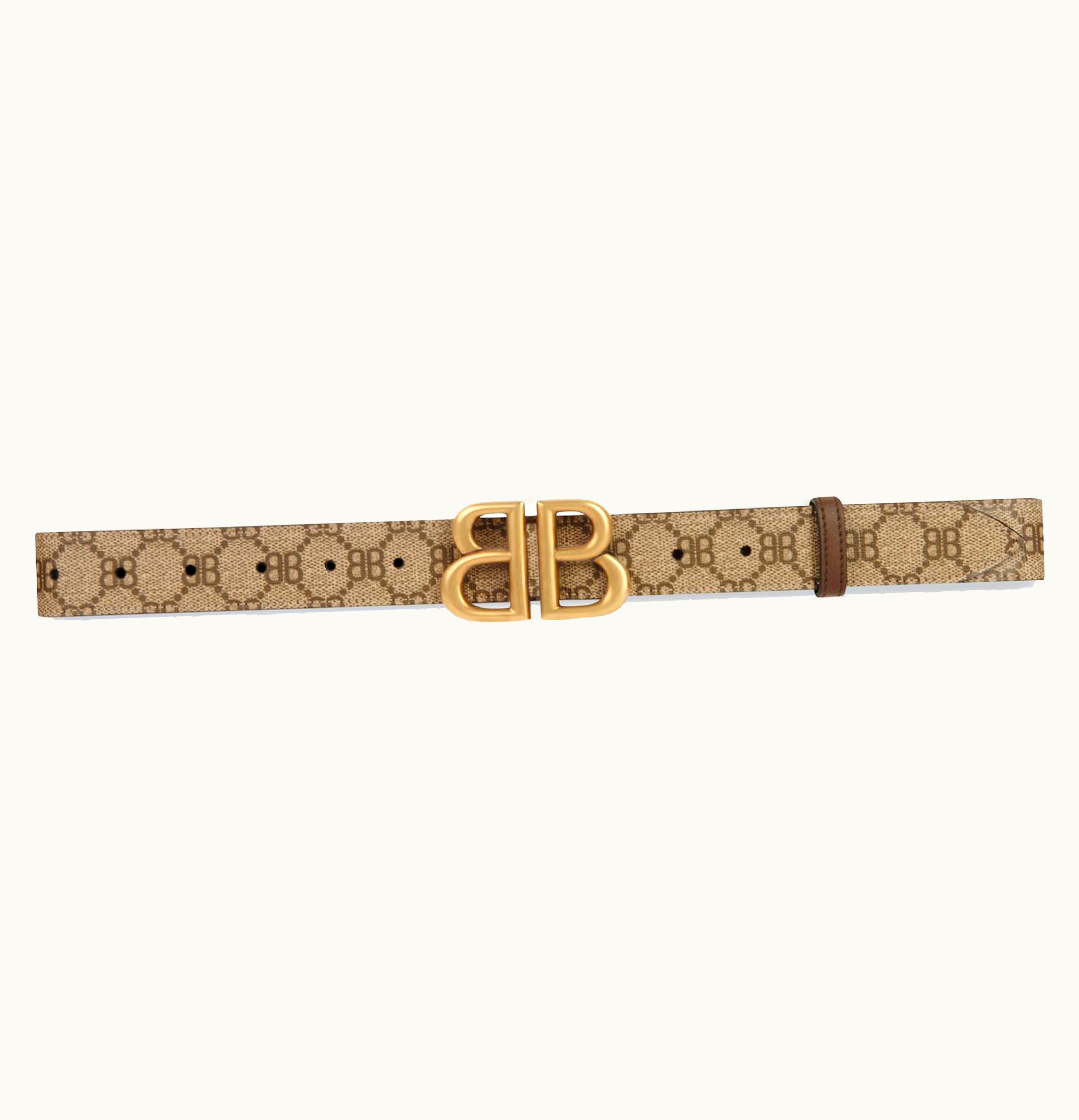 Gucci Gucci x Balenciaga The Hacker Project BB Large Belt Beige