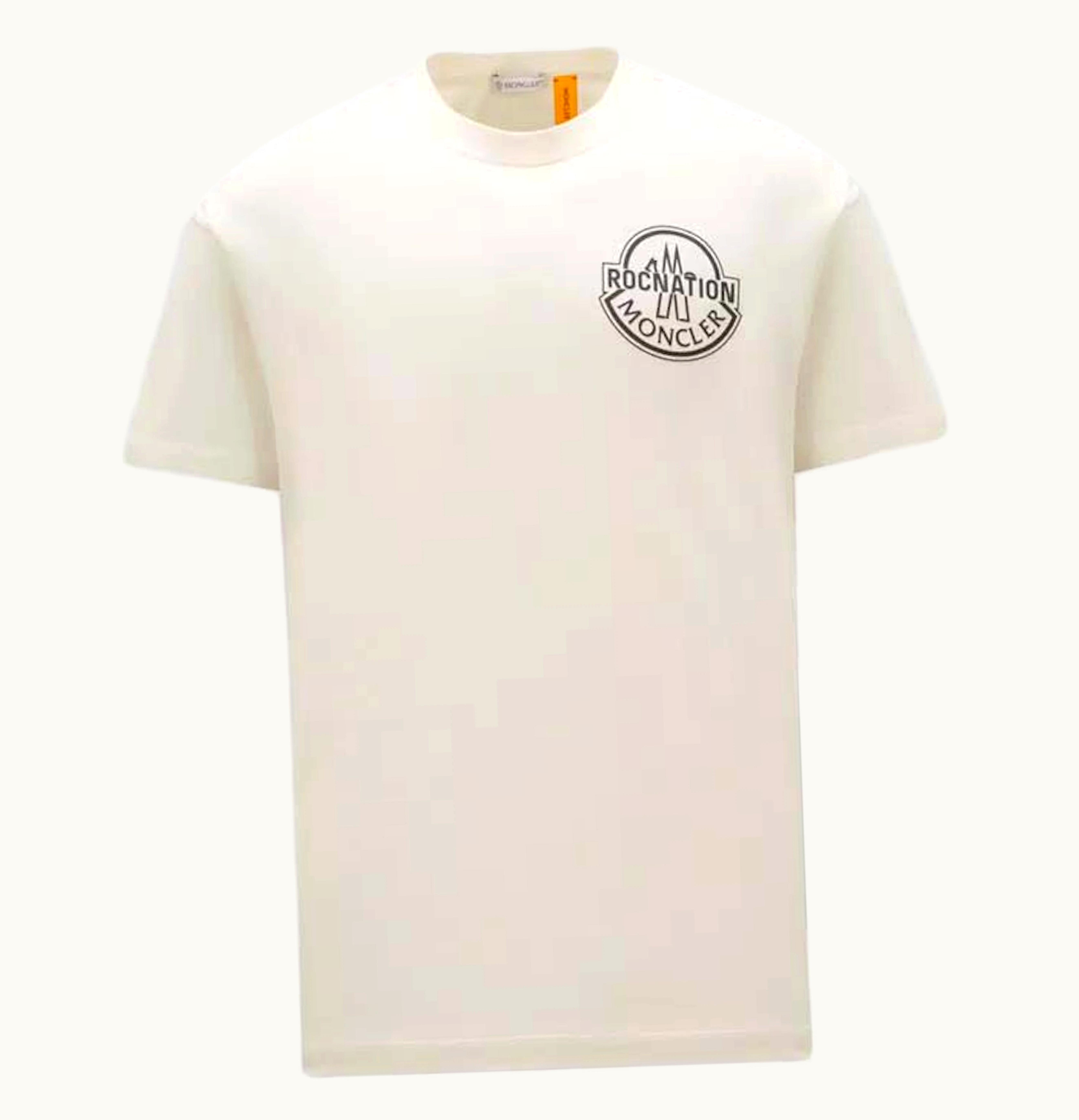 Moncler Moncler X Roc Nation By Jay Z Logo T Shirt Off White