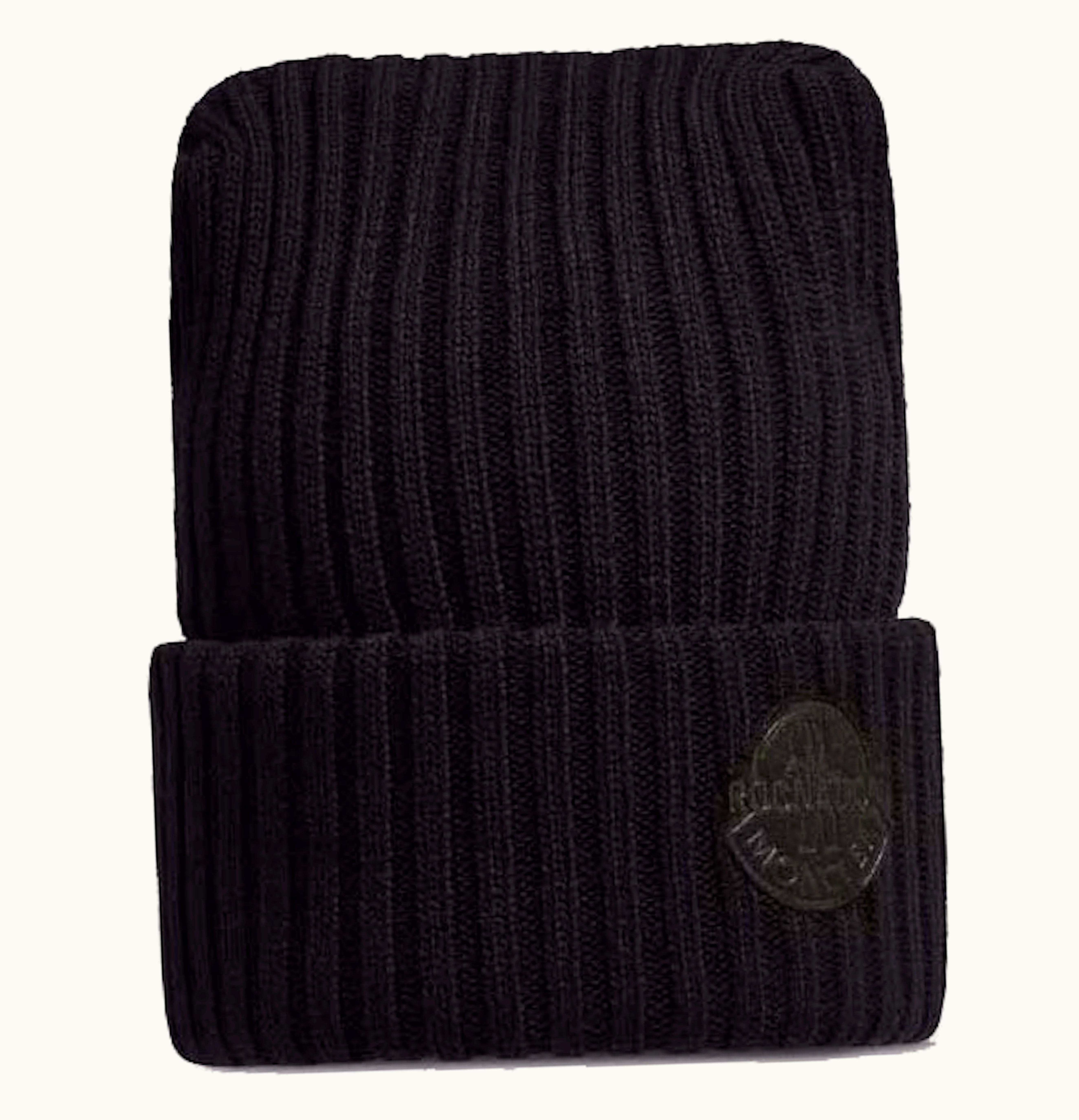 Moncler Moncler X Roc Nation By Jay Z Wool Beanie Black