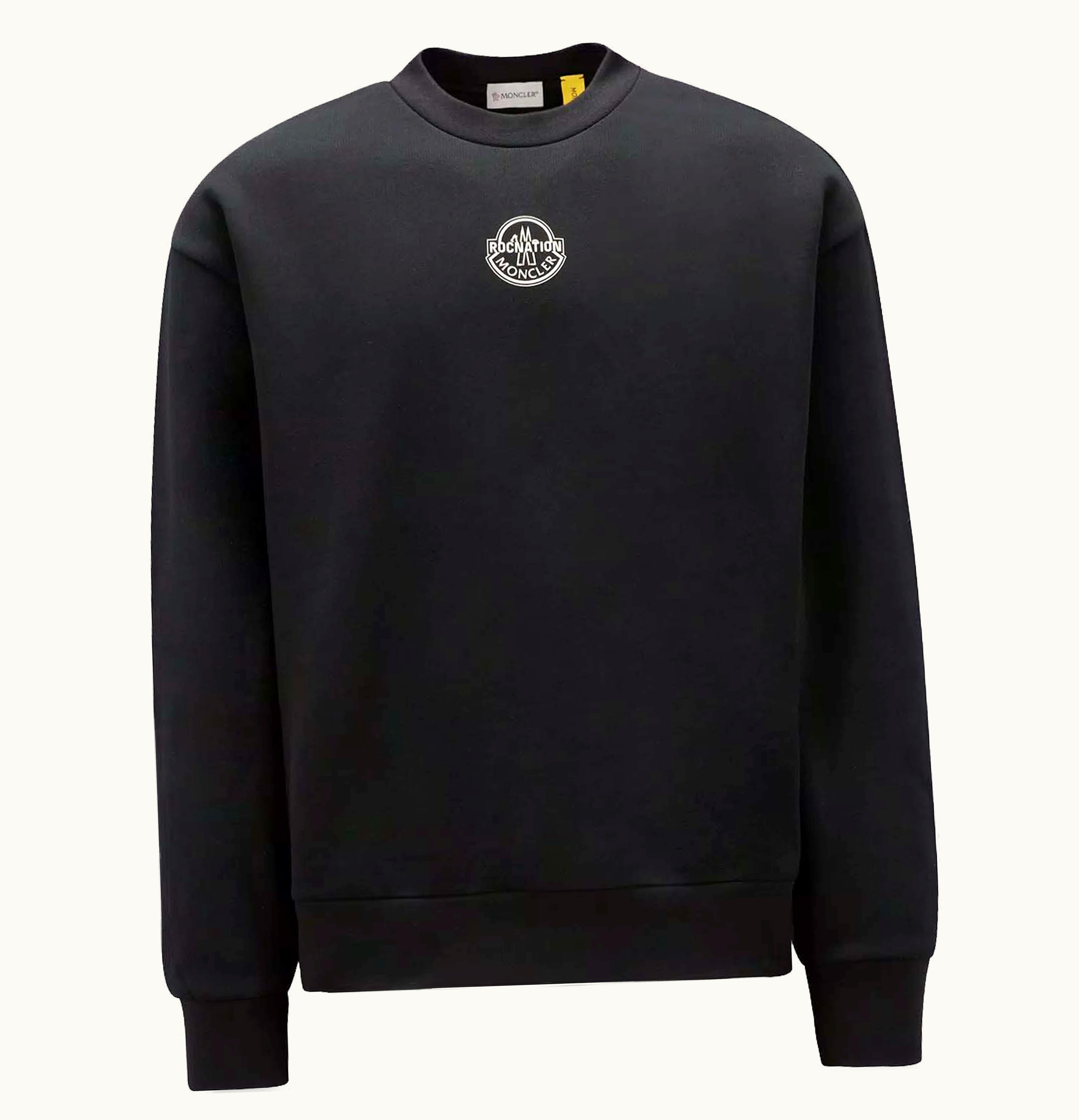 Moncler X Roc Nation By Jay Z Logo Sweatshirt Black