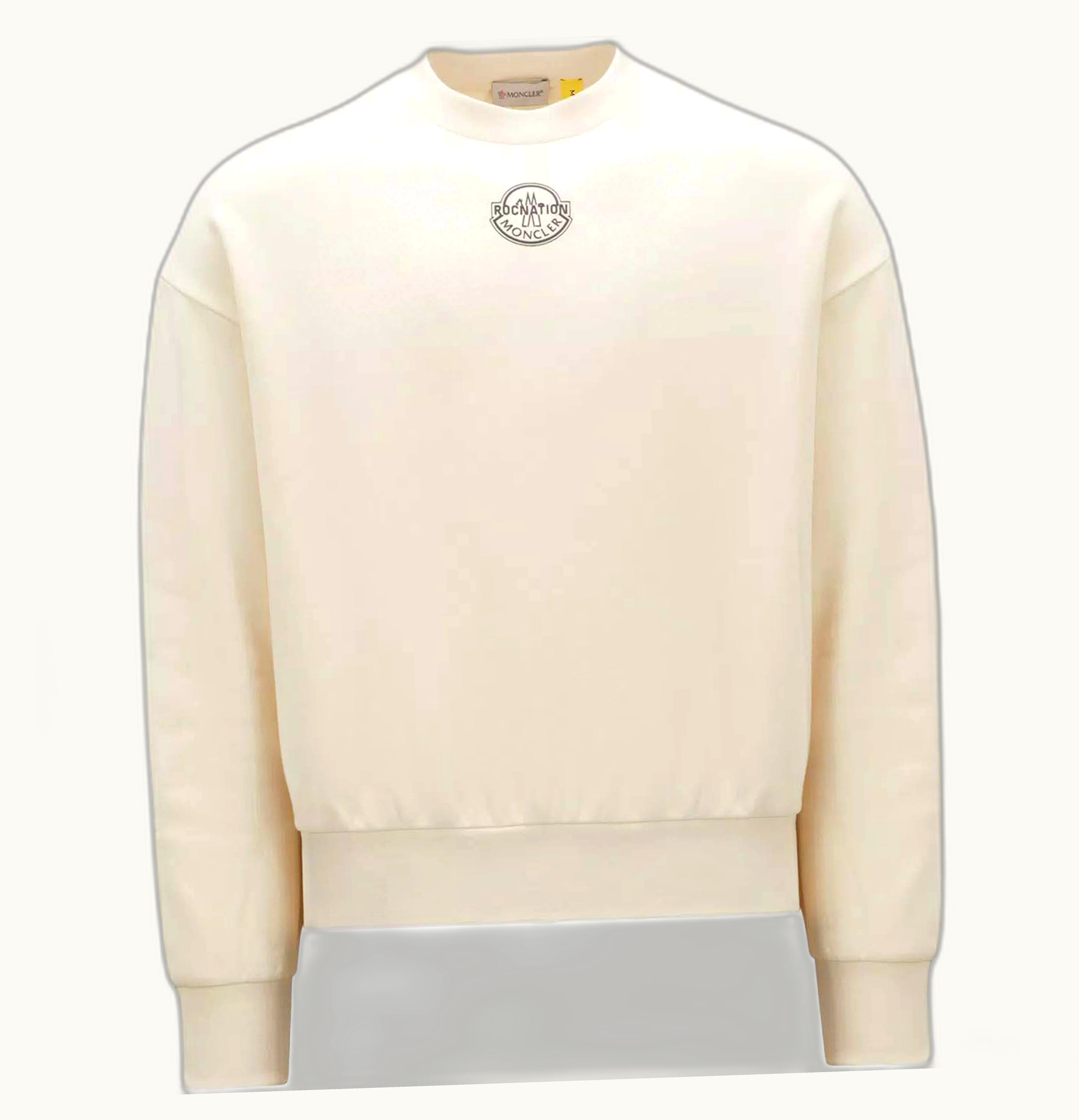 Moncler Moncler X Roc Nation By Jay Z Logo Sweatshirt Off White