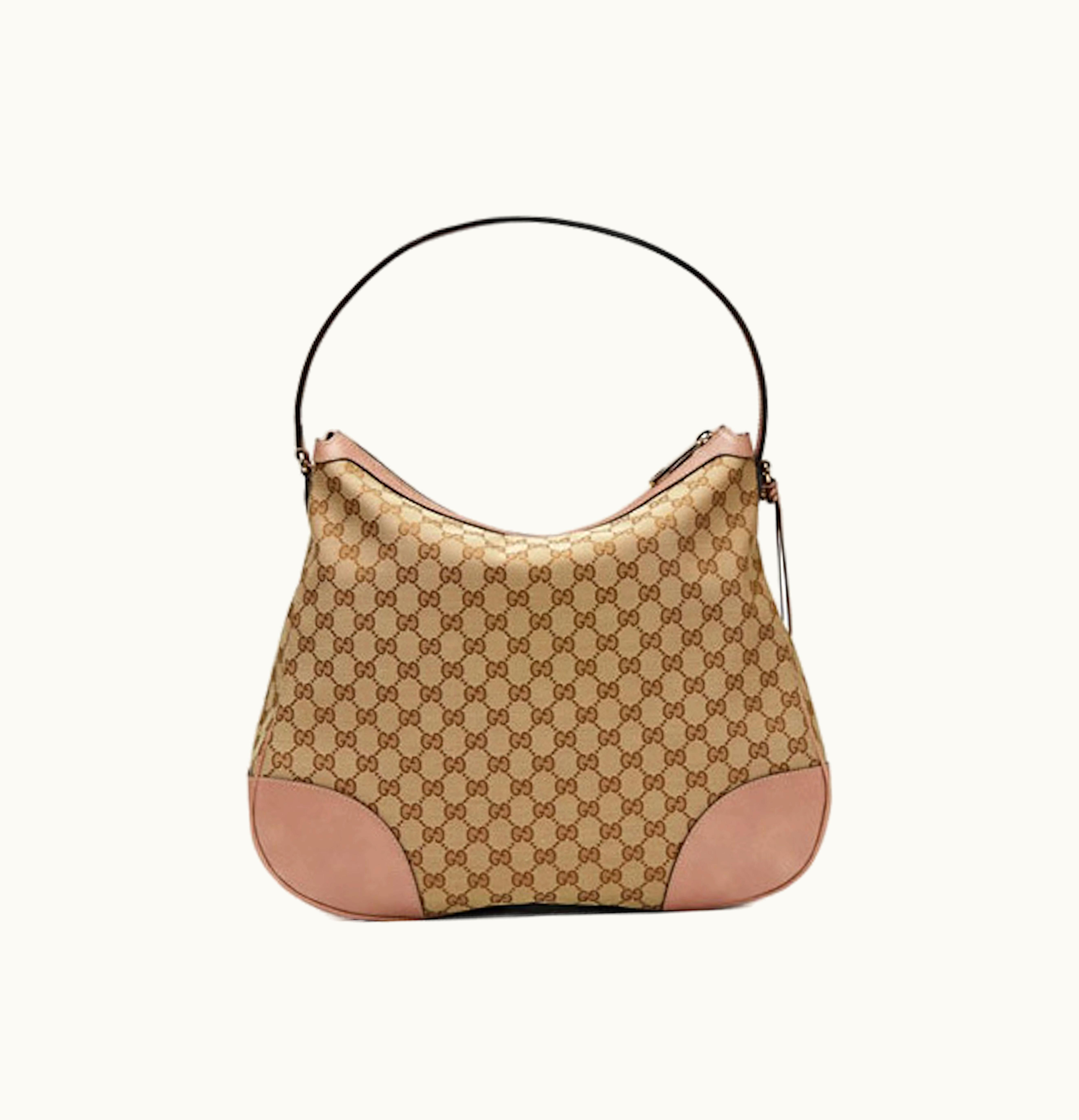 Gucci Gucci Bree Hobo GG Supreme Beige Pink