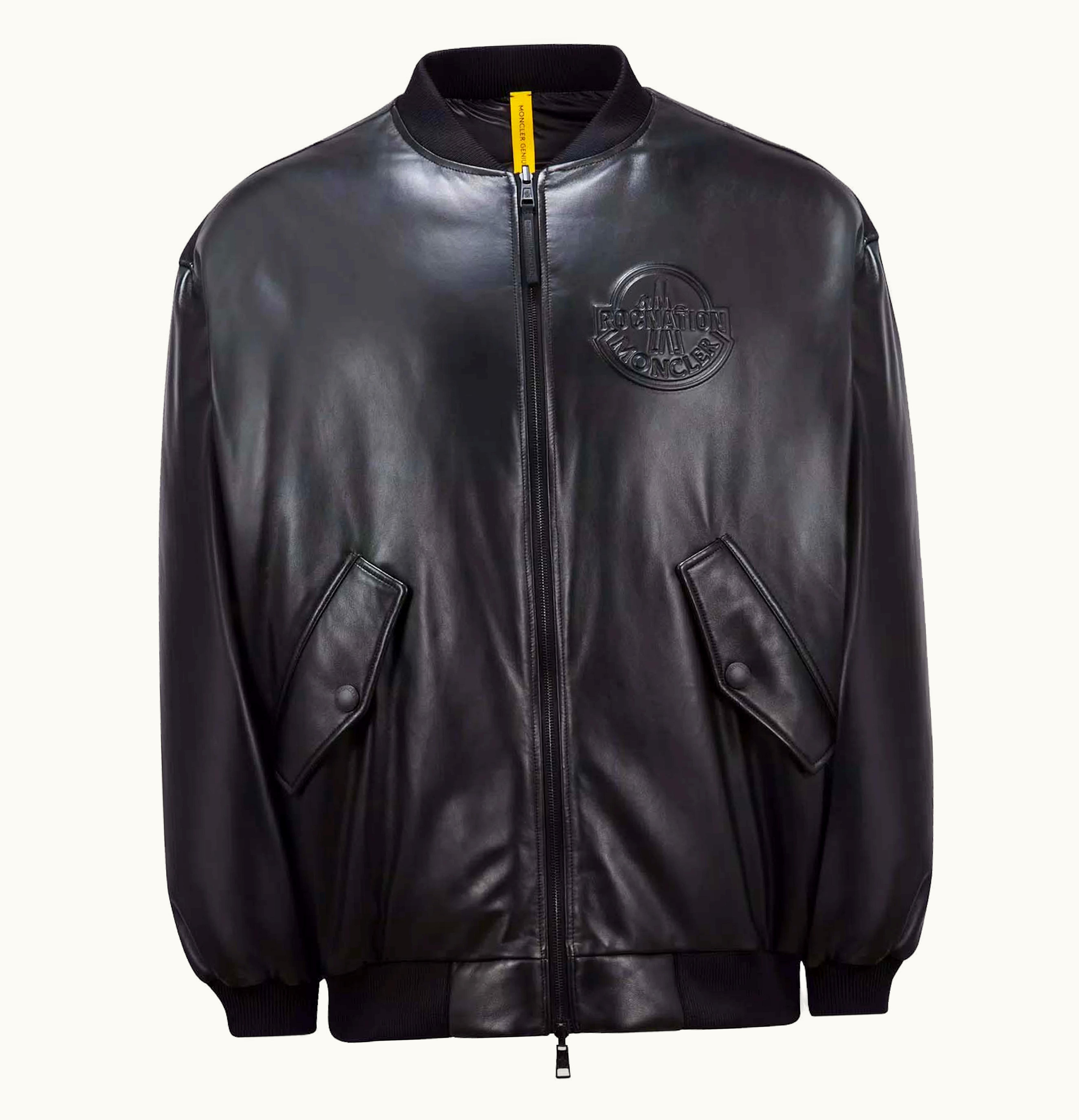 Moncler Moncler X Roc Nation By Jay Z Cassiopeia Reversible Down Bomber Jacket Black