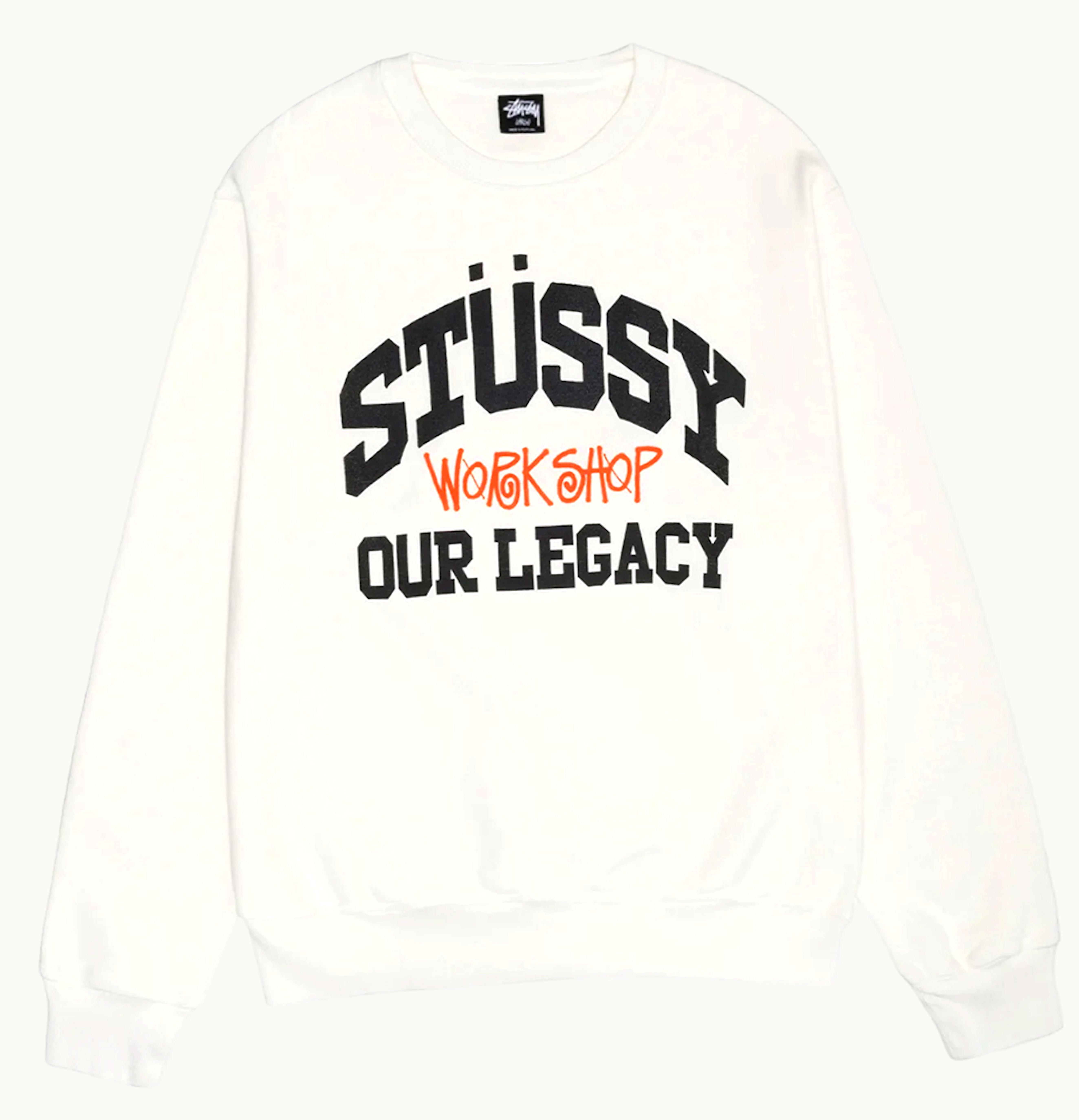 Stussy Stussy X Our Legacy Ol Collegiate Pigment Dyed Crewneck Natural