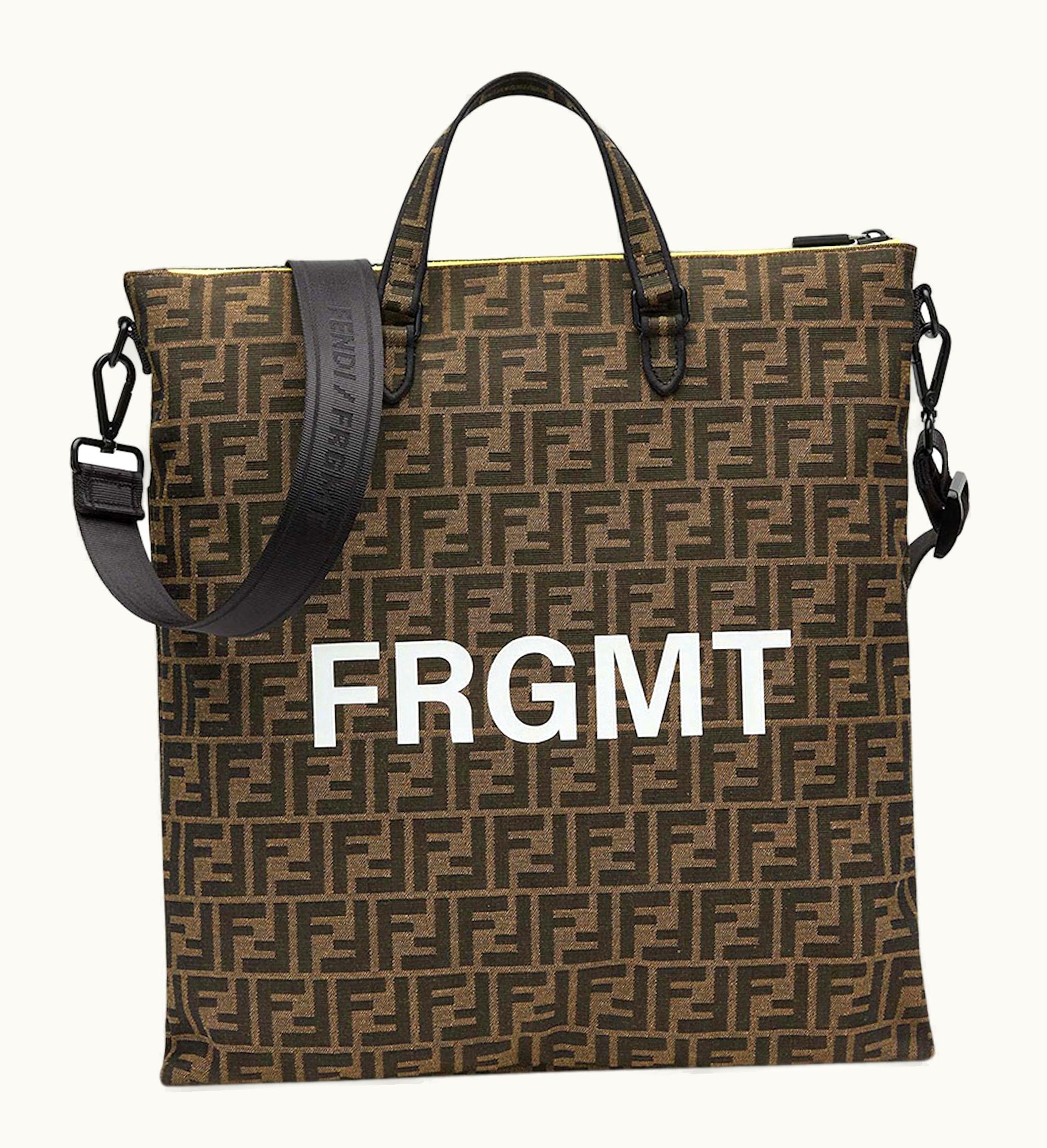 Fendi Fendi X FRGMT X Pokemon FF Fabric Bag Shopper Brown