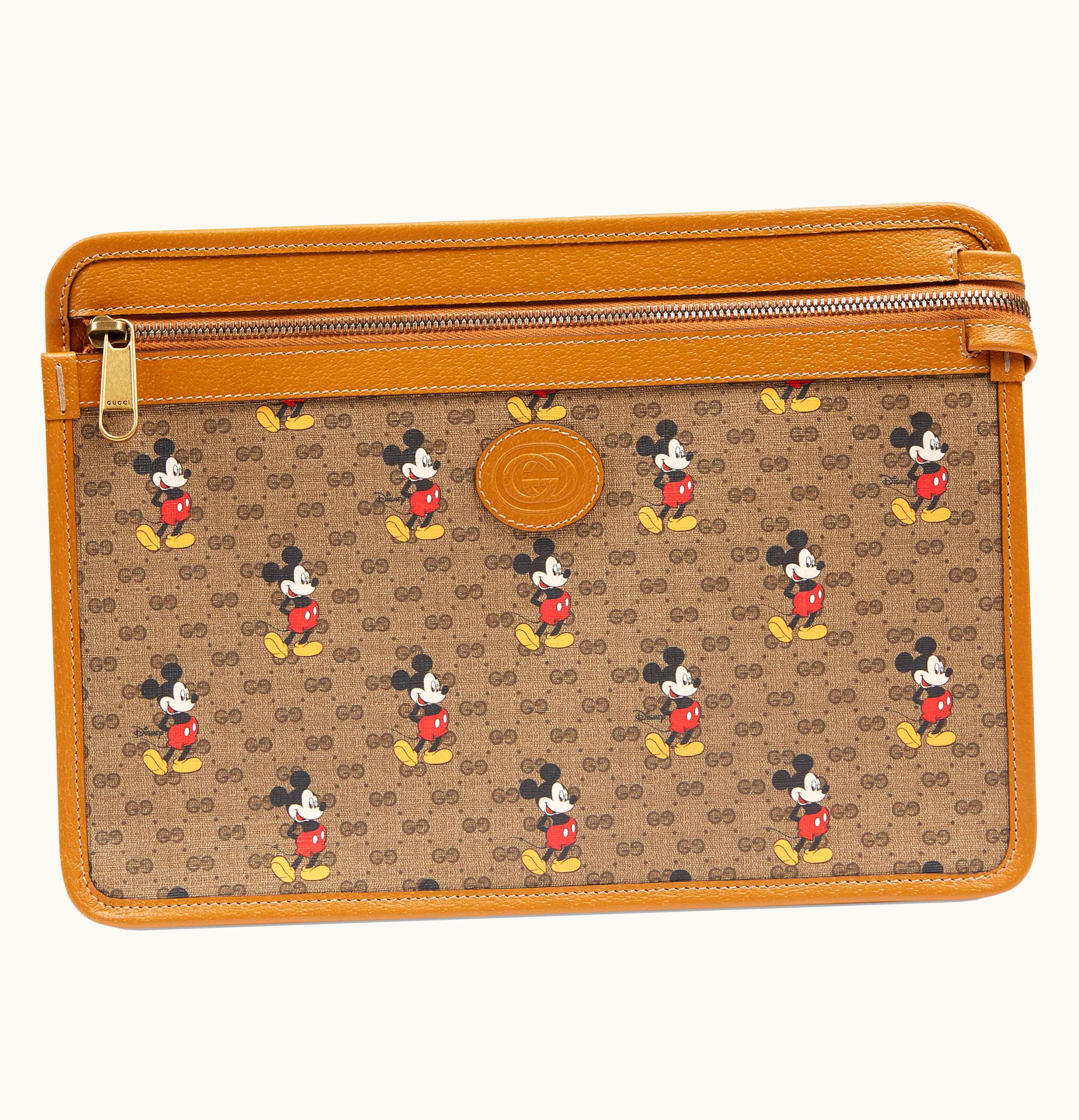 Gucci Gucci x Disney Pouch Mini GG Supreme Mickey Mouse Beige