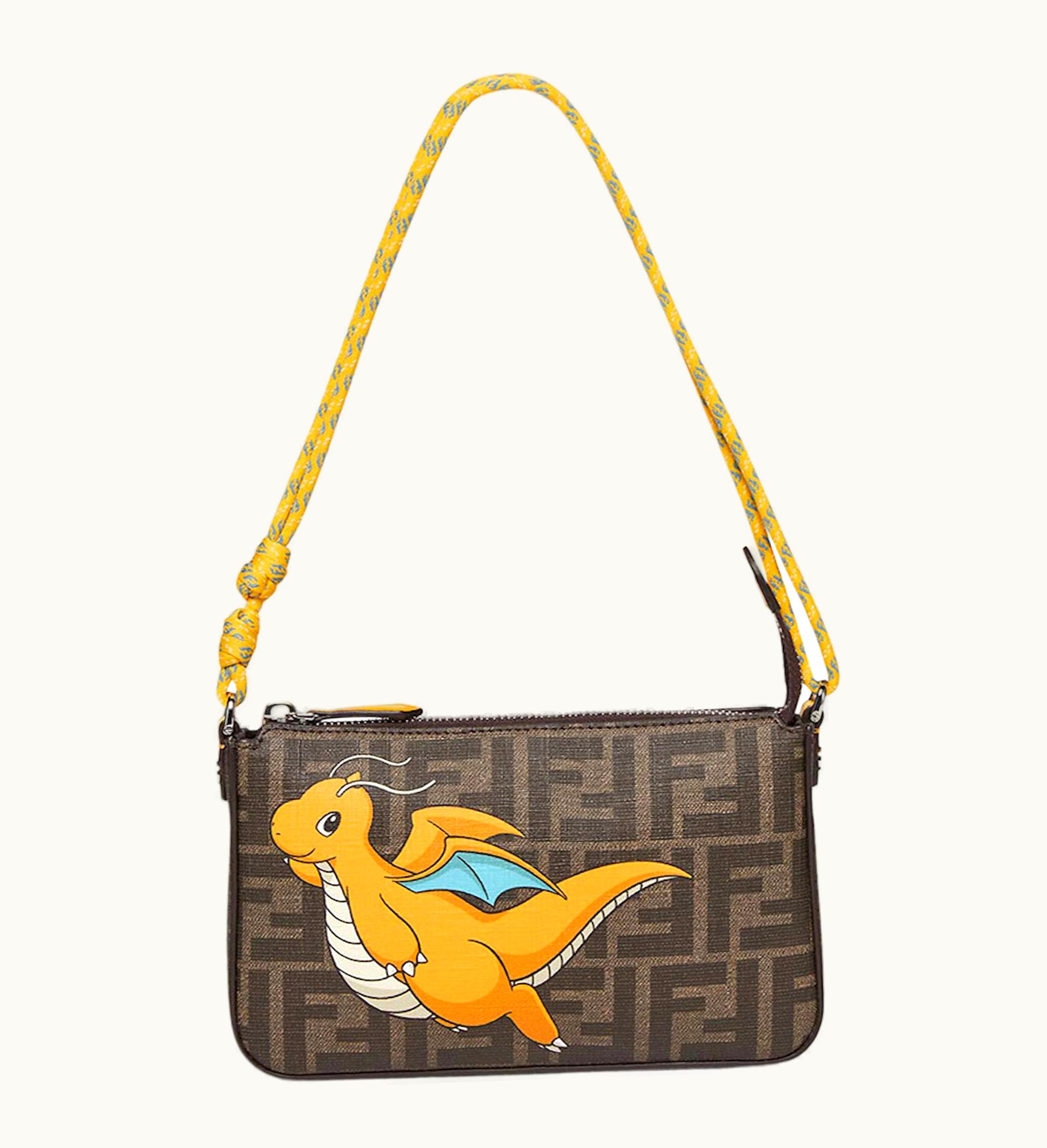 Fendi Fendi X FRGMT X Pokemon FF Fabric Bag Baguette Pouch Multicolor