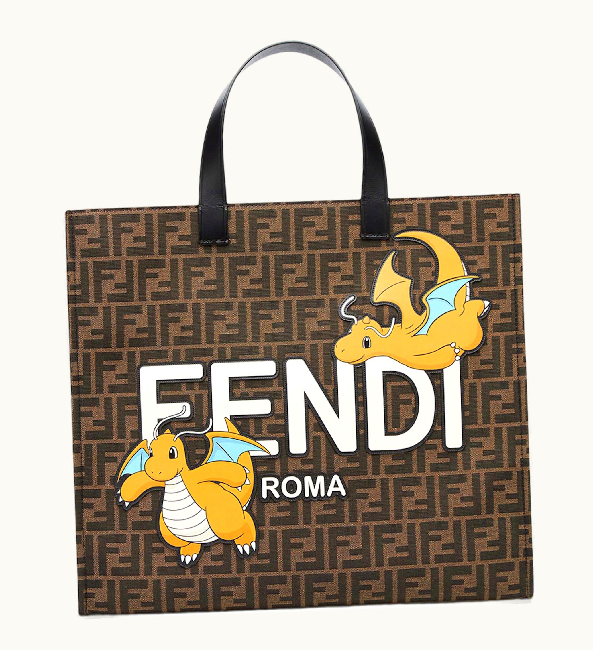 Fendi Fendi X FRGMT X Pokemon FF Fabric Bag Shopper Multicolor