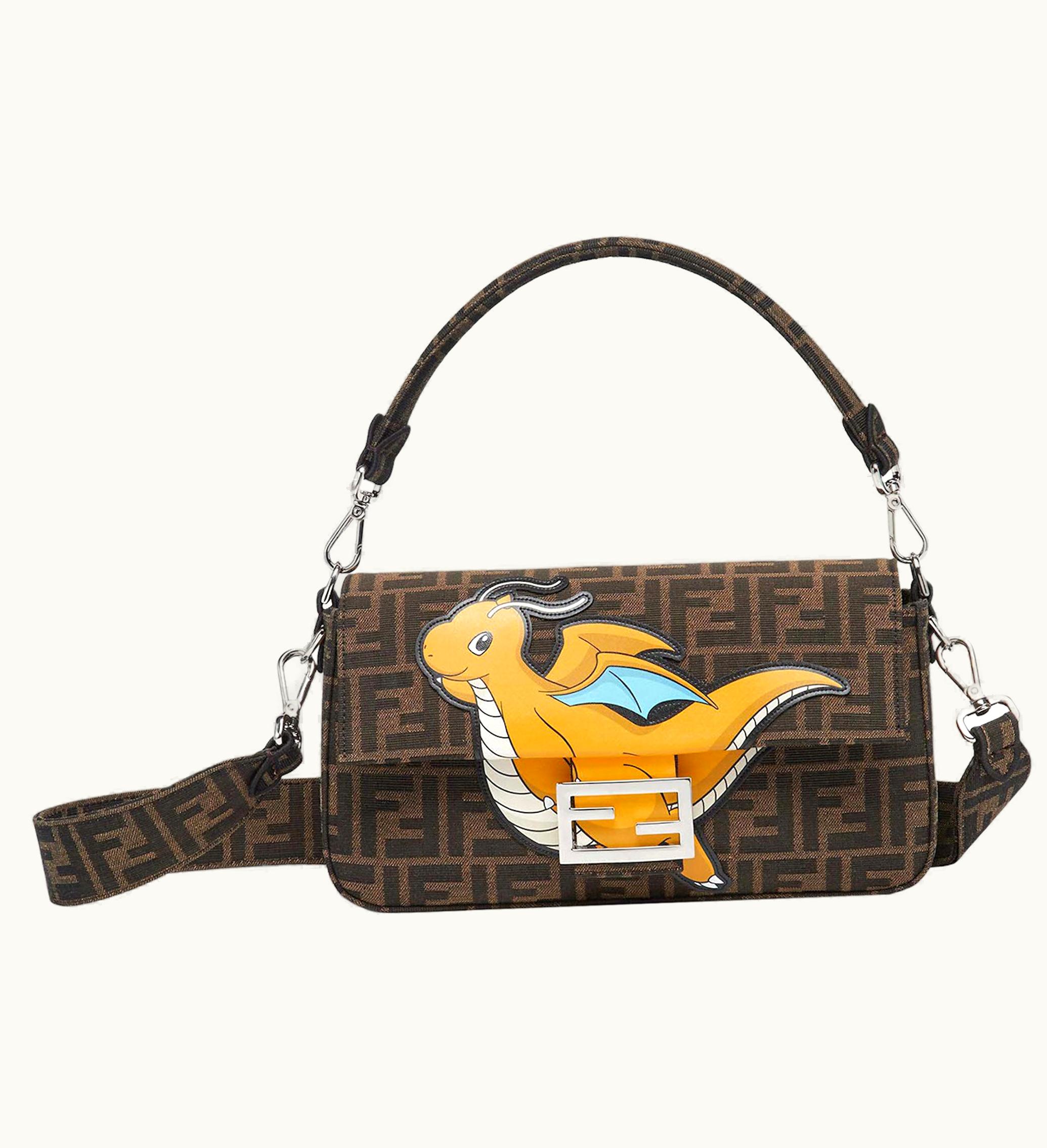 Fendi Fendi X FRGMT X Pokemon FF Fabric Bag Baguette Multicolor