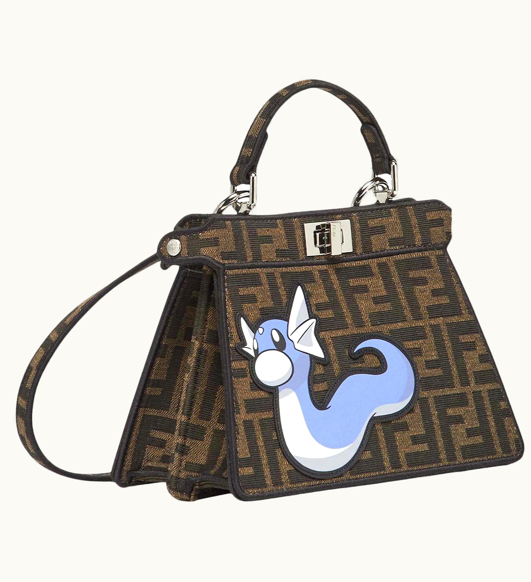 Fendi Fendi X FRGMT X Pokemon FF Fabric Bag Peekaboo Iseeu Petite Multicolor