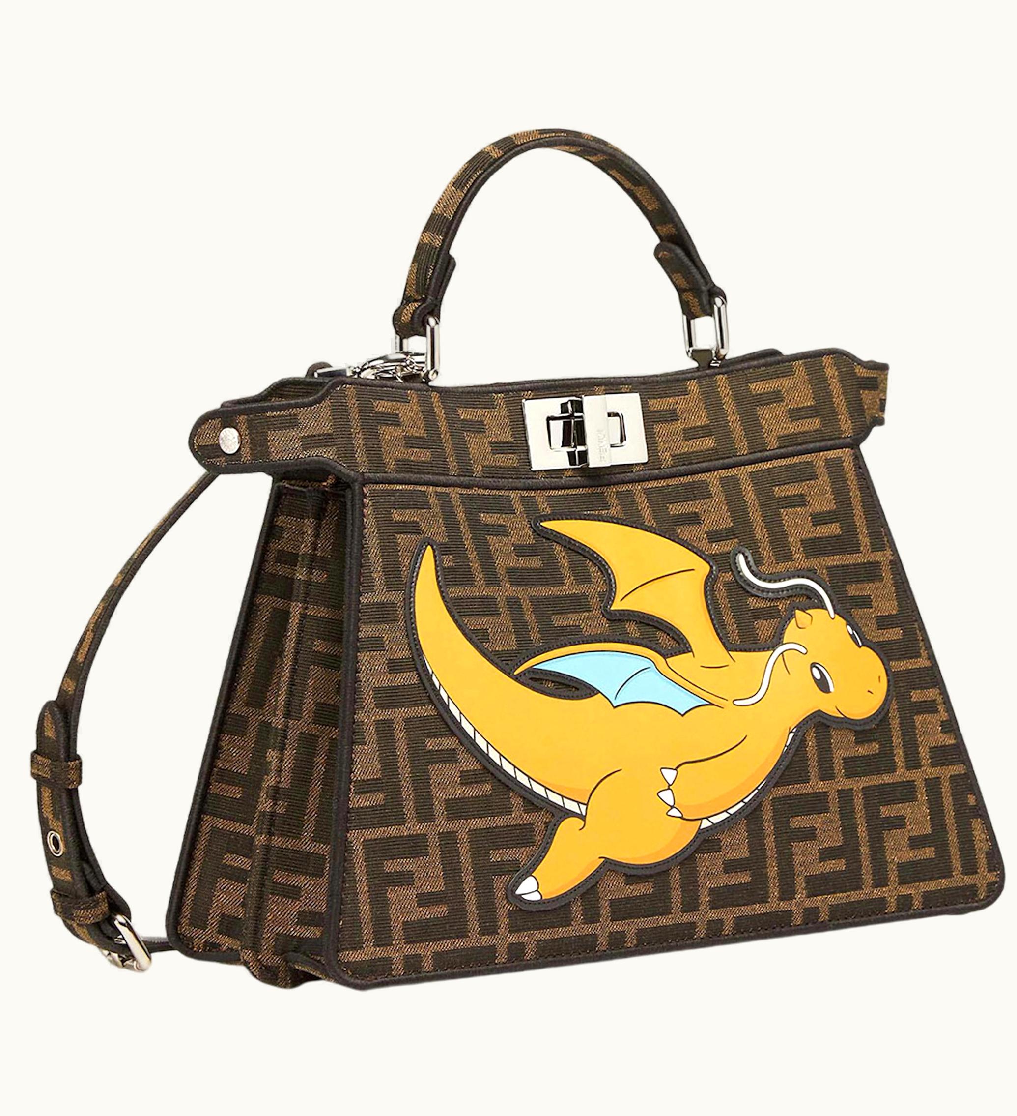 Fendi Fendi X FRGMT X Pokemon FF Fabric Bag Peekaboo Iseeu Small Multicolor