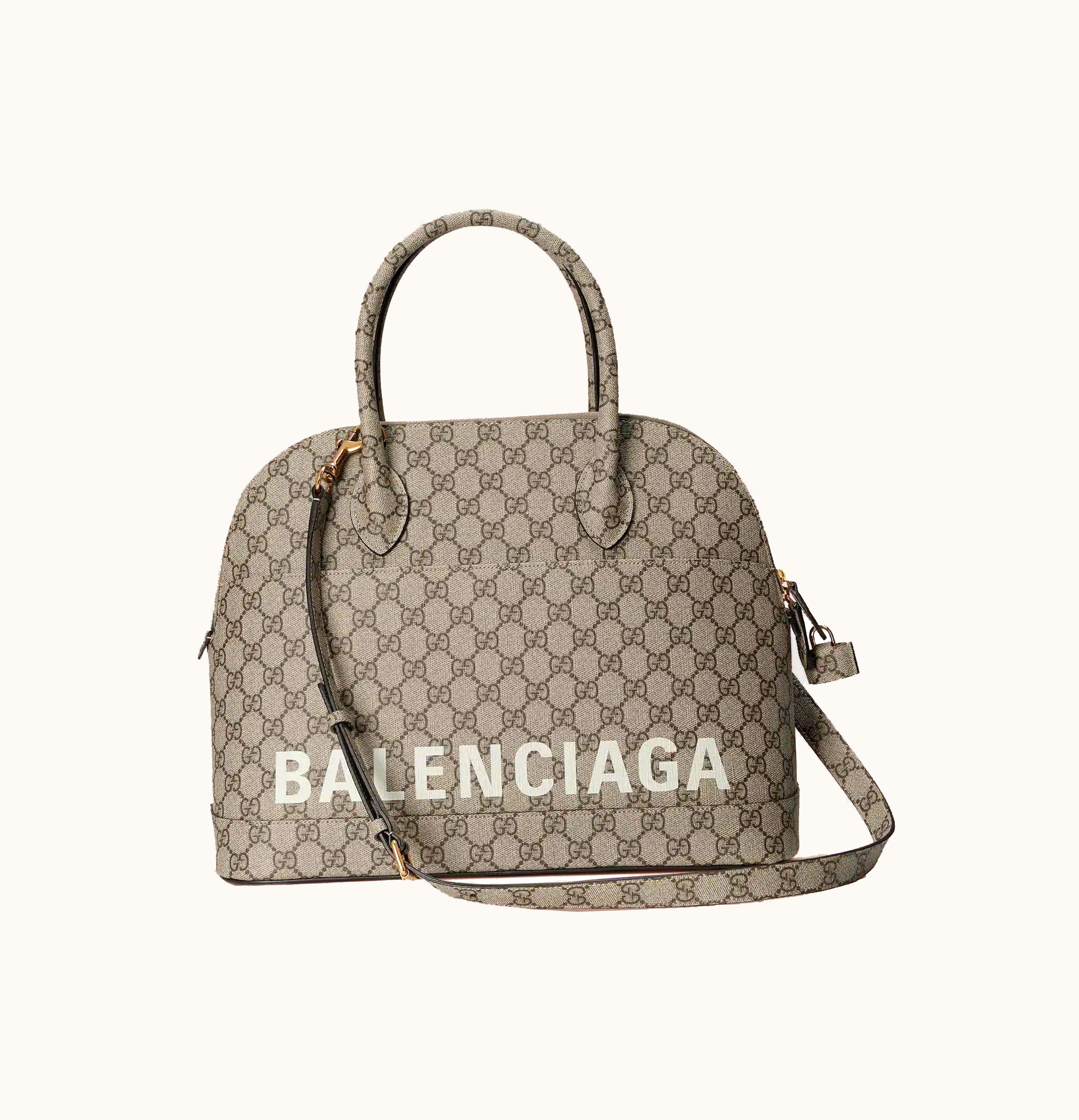 Gucci Gucci x Balenciaga The Hacker Project Medium Ville Bag Beige Ebony