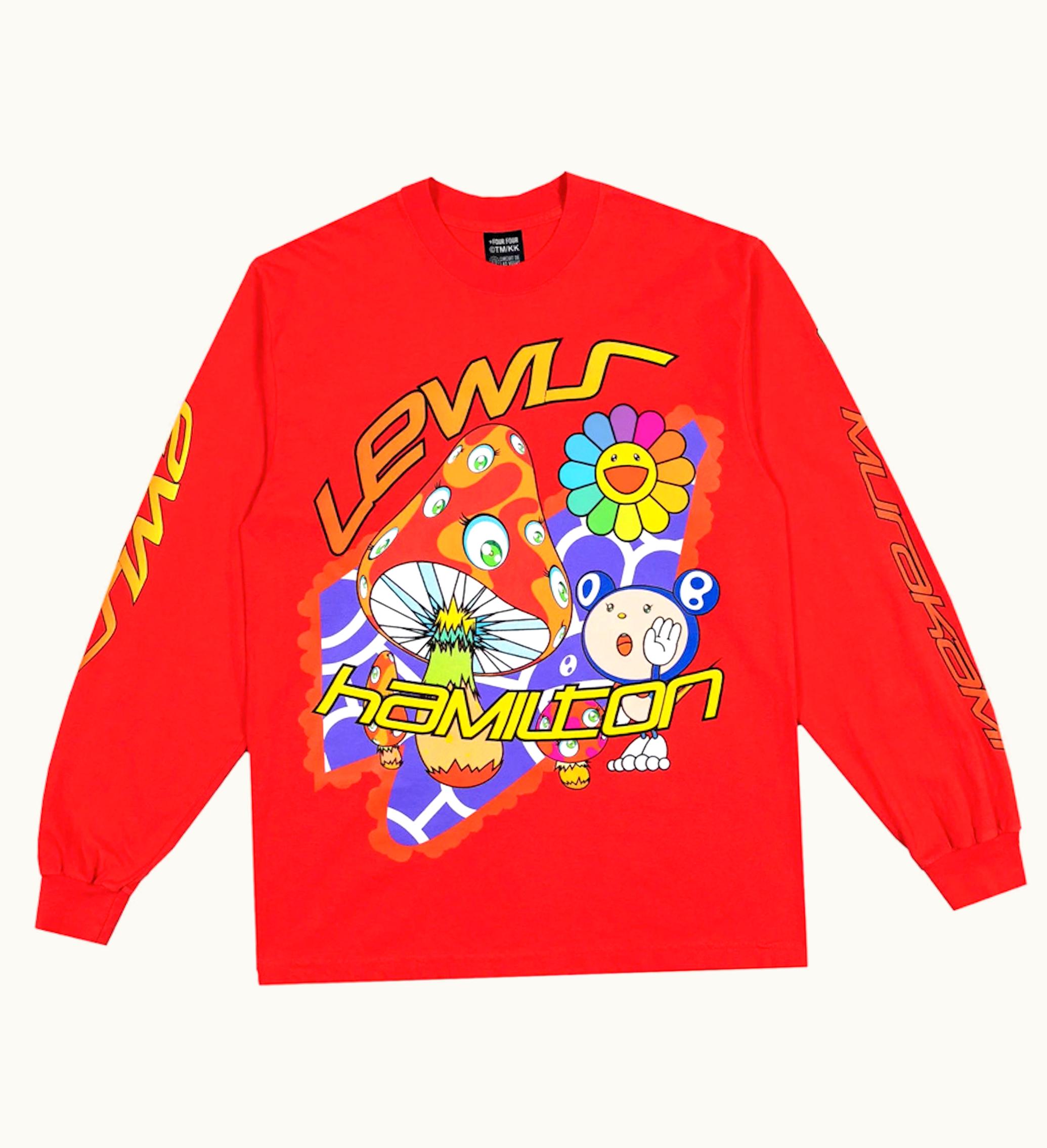 Takashi Murakami 44 Psychedelic Race Ntwrk Exclusive L S T Shirt Red