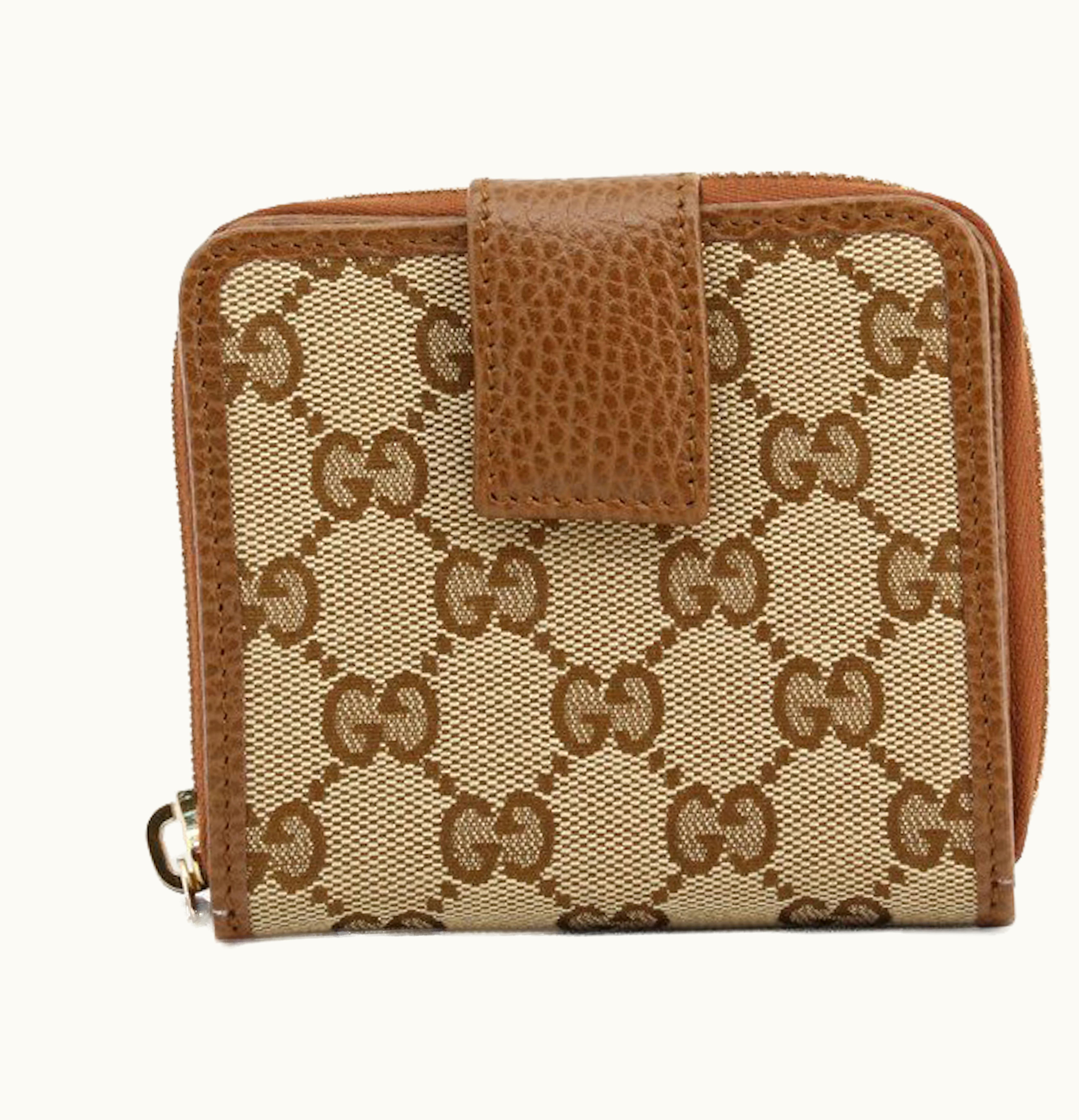Gucci Gucci Folding French Wallet Small Beige