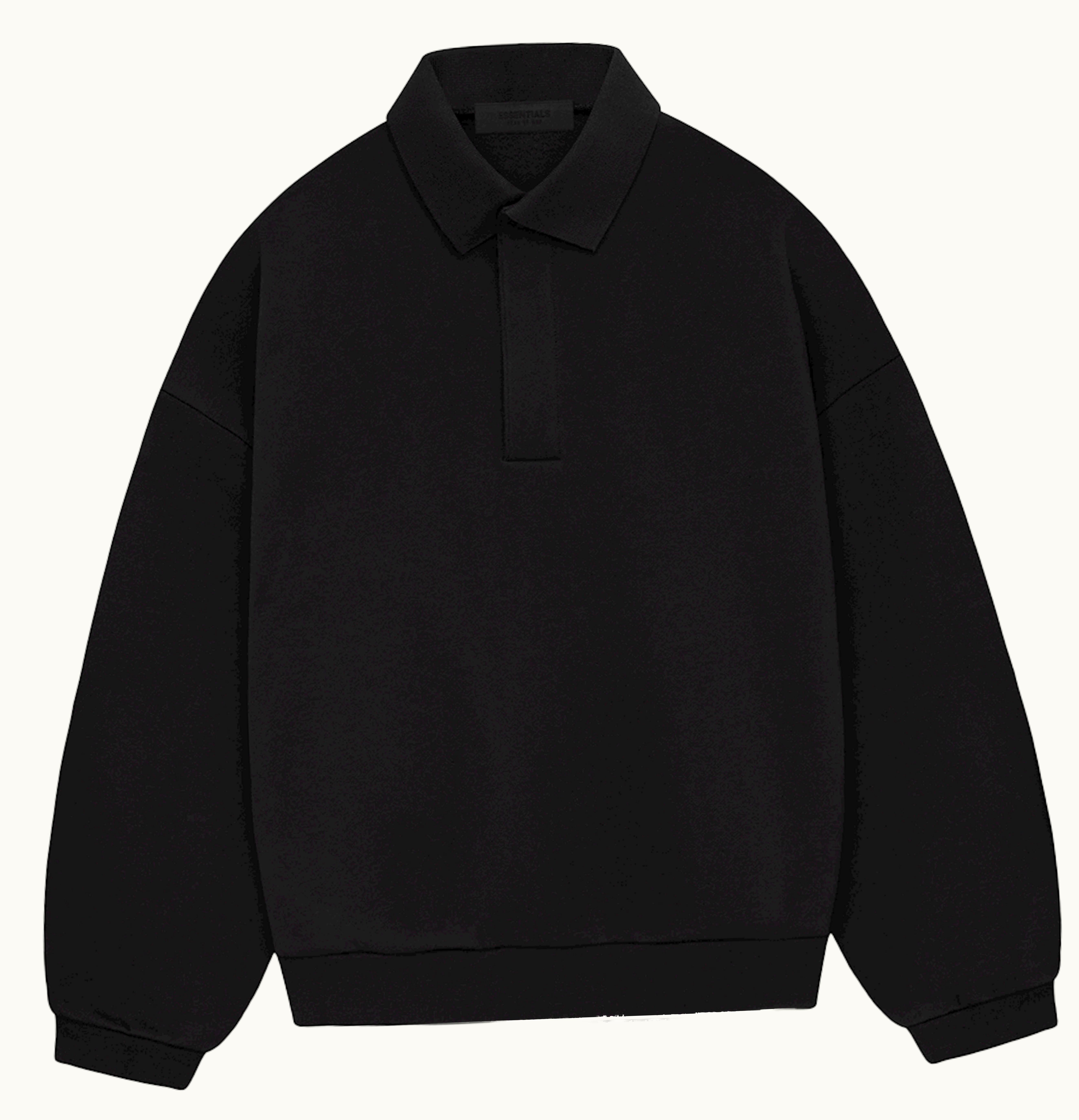 Fear of God Fear Of God Essentials Longsleeve Polo Jet Black