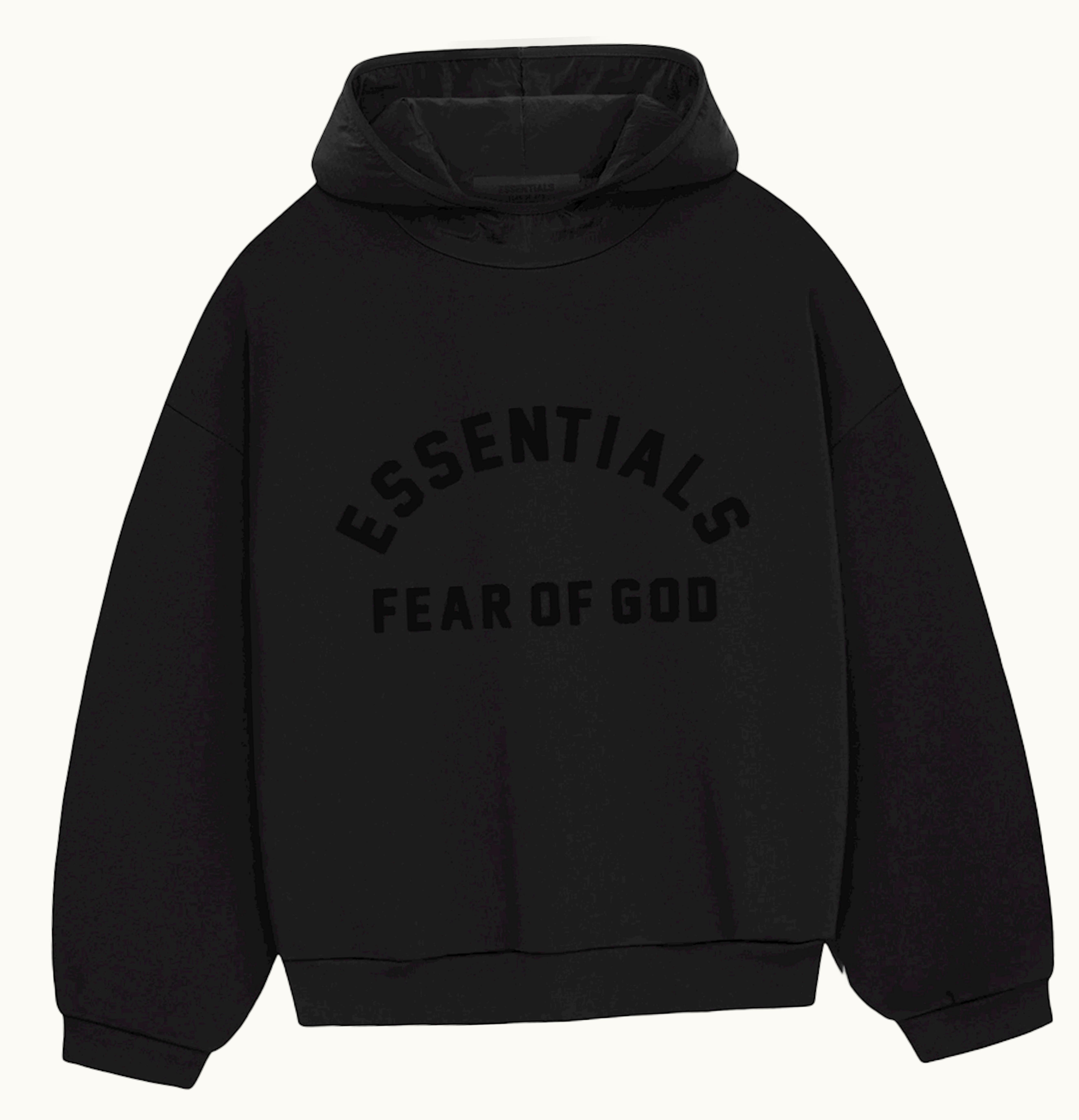 Fear of God Fear Of God Essentials Nylon Fleece Hoodie Jet Black Jet Black