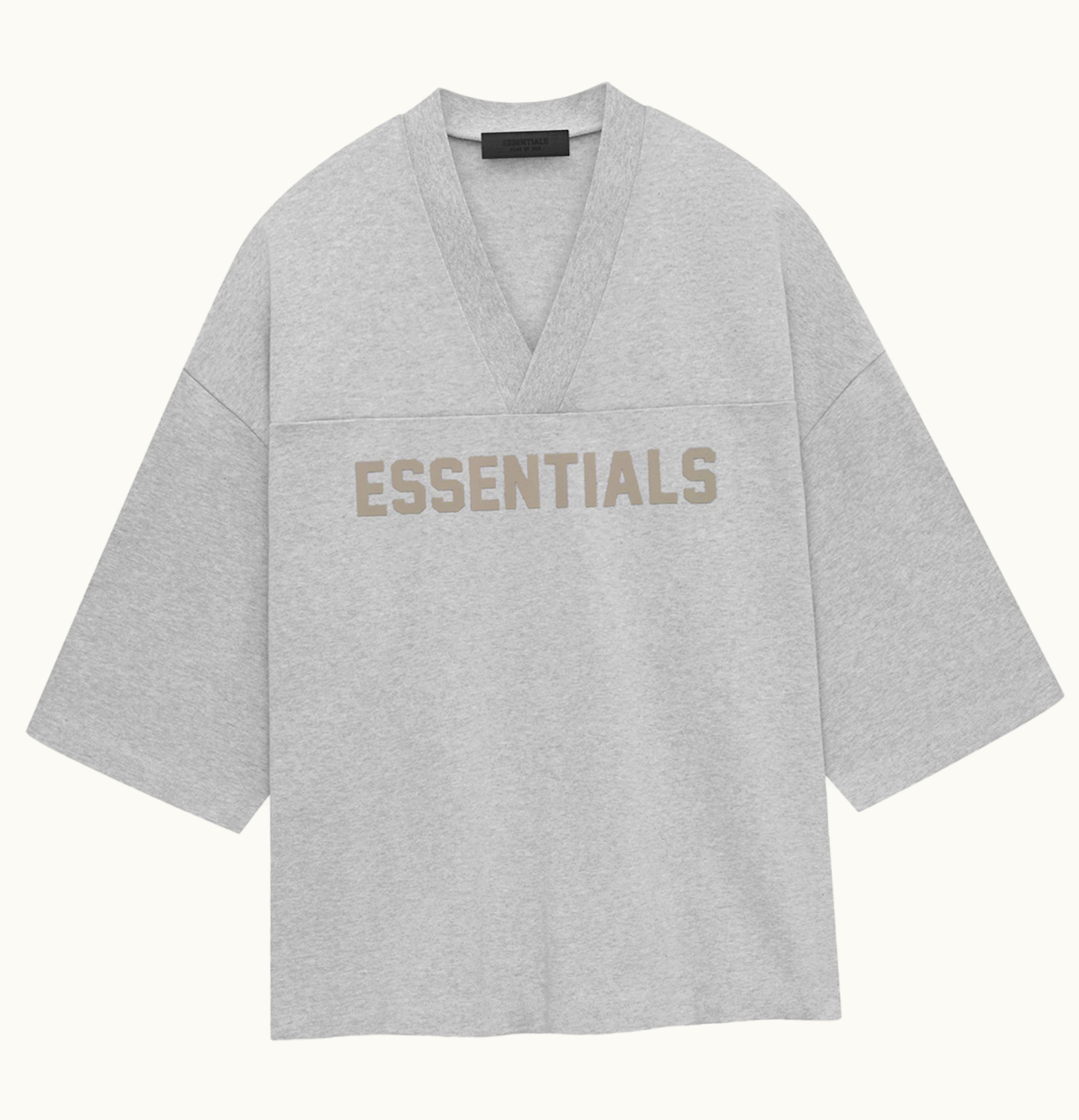 Fear of God Fear Of God Essentials Heavy Jersey Football Tee Light Heather Grey