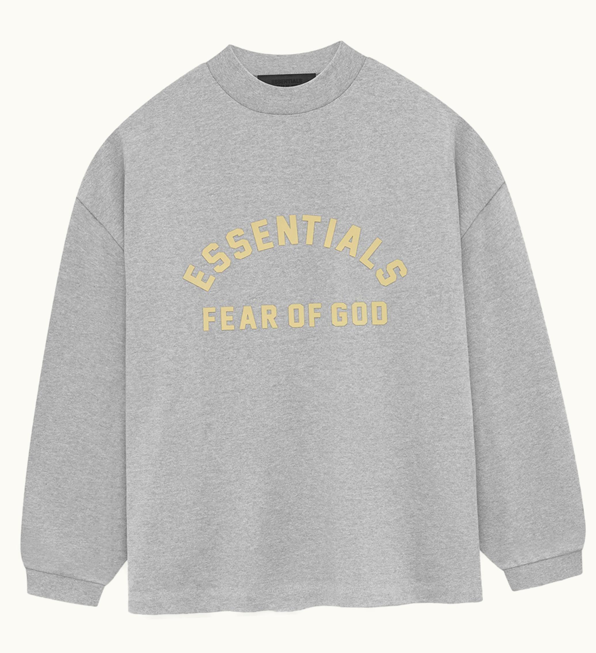 Fear of God Fear Of God Essentials Heavy Jersey Longsleeve Tee Light Heather Grey