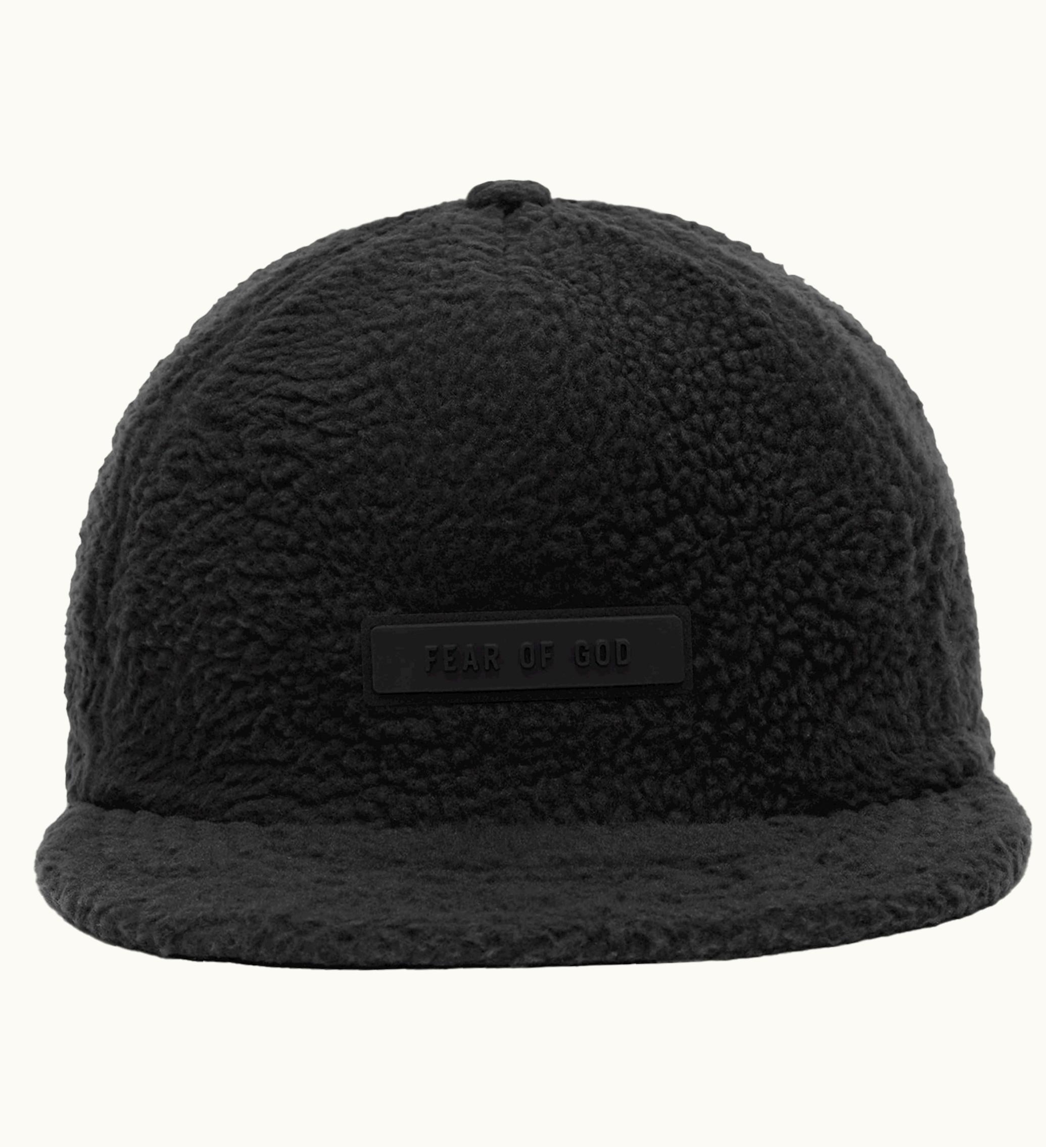 Fear of God Fear Of God Essentials Polar Fleece Baseball Cap SS24 Jet Black