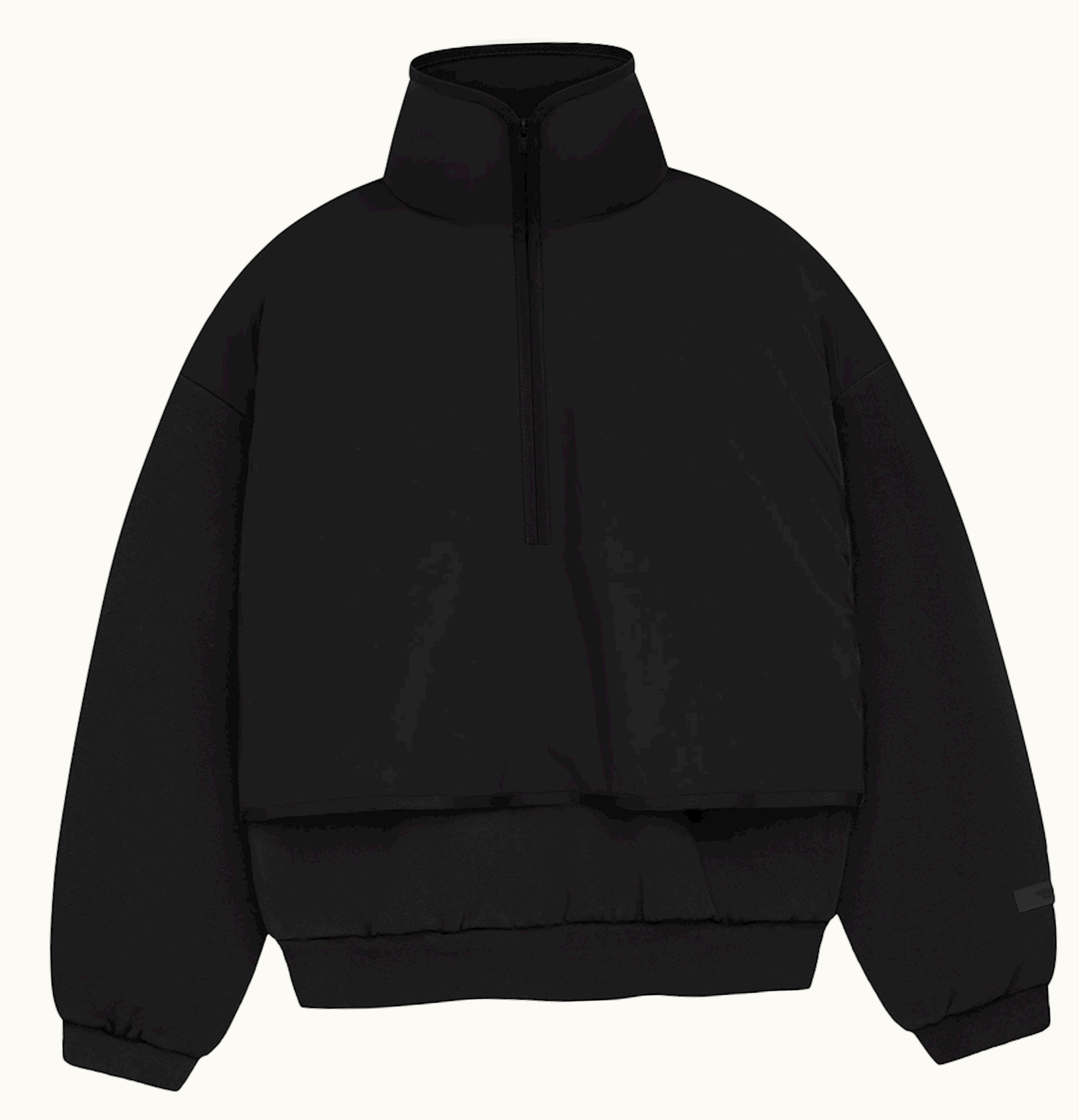 Fear of God Fear Of God Essentials Nylon Fleece Mockneck Sweater Jet Black Jet Black