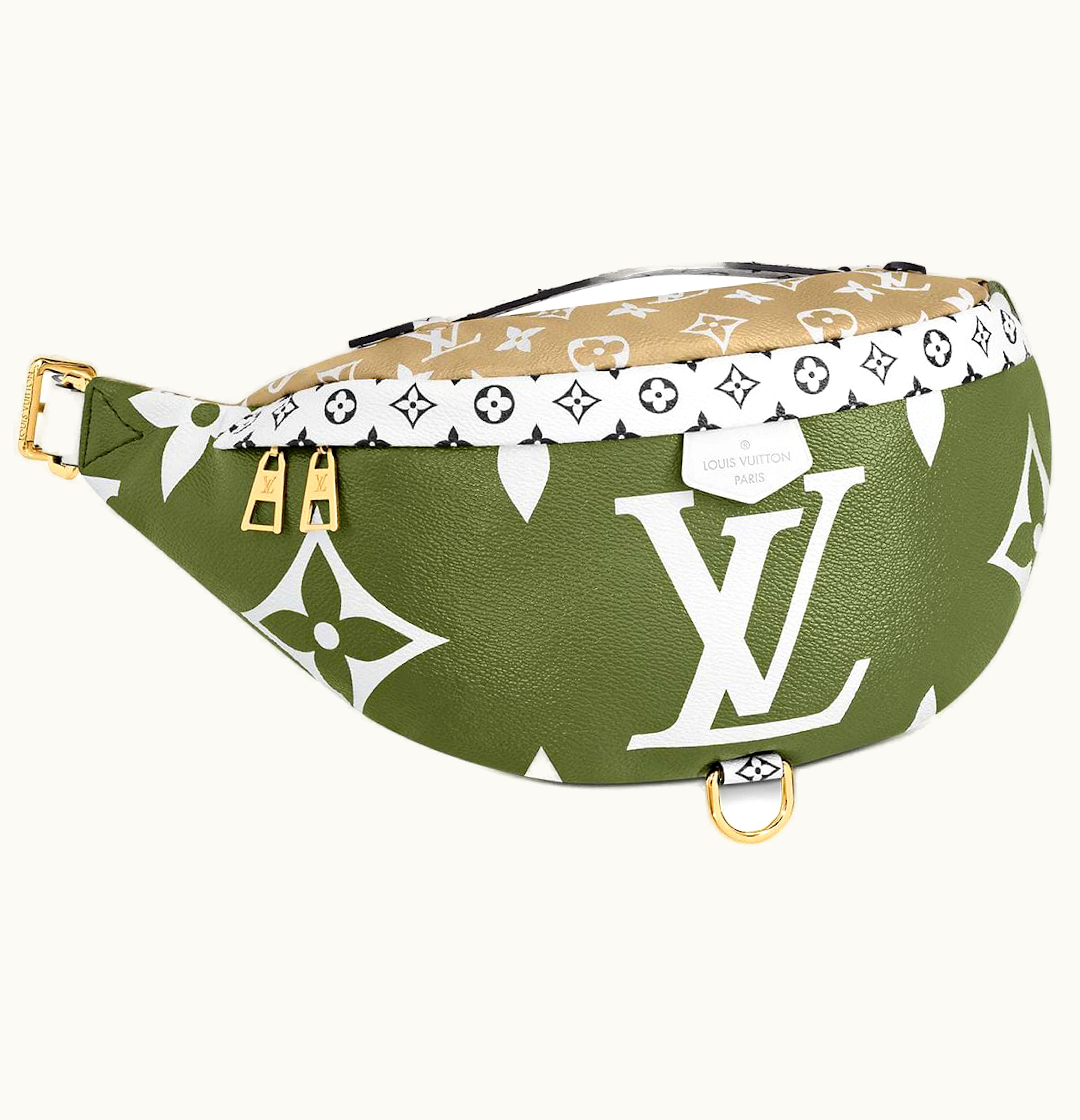 Louis Vuitton Louis Vuitton Bumbag Giant Monogram Khaki Green Beige