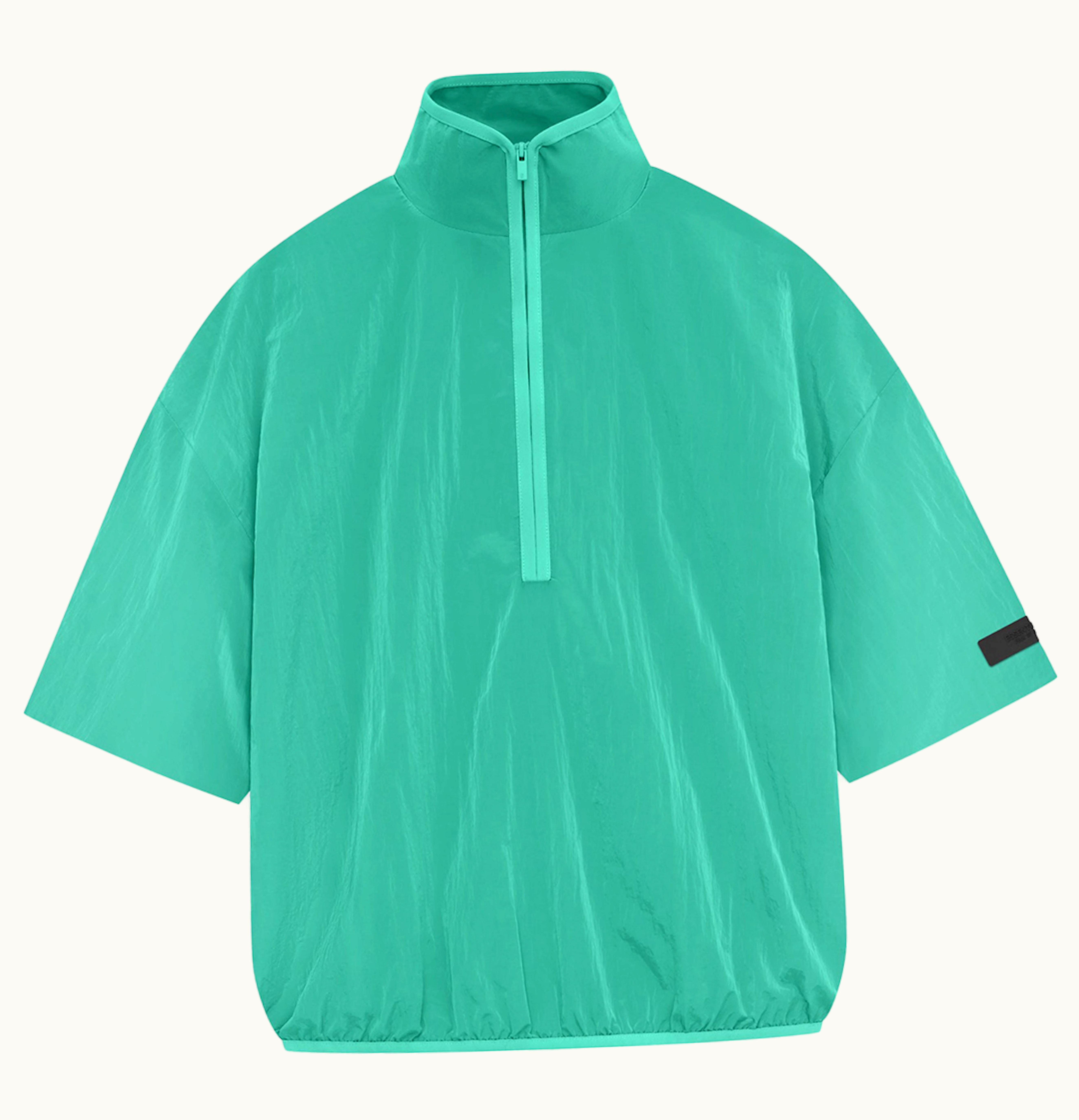 Fear of God Fear Of God Essentials Crinkle Nylon Halfzip SS Shirt Mint Leaf