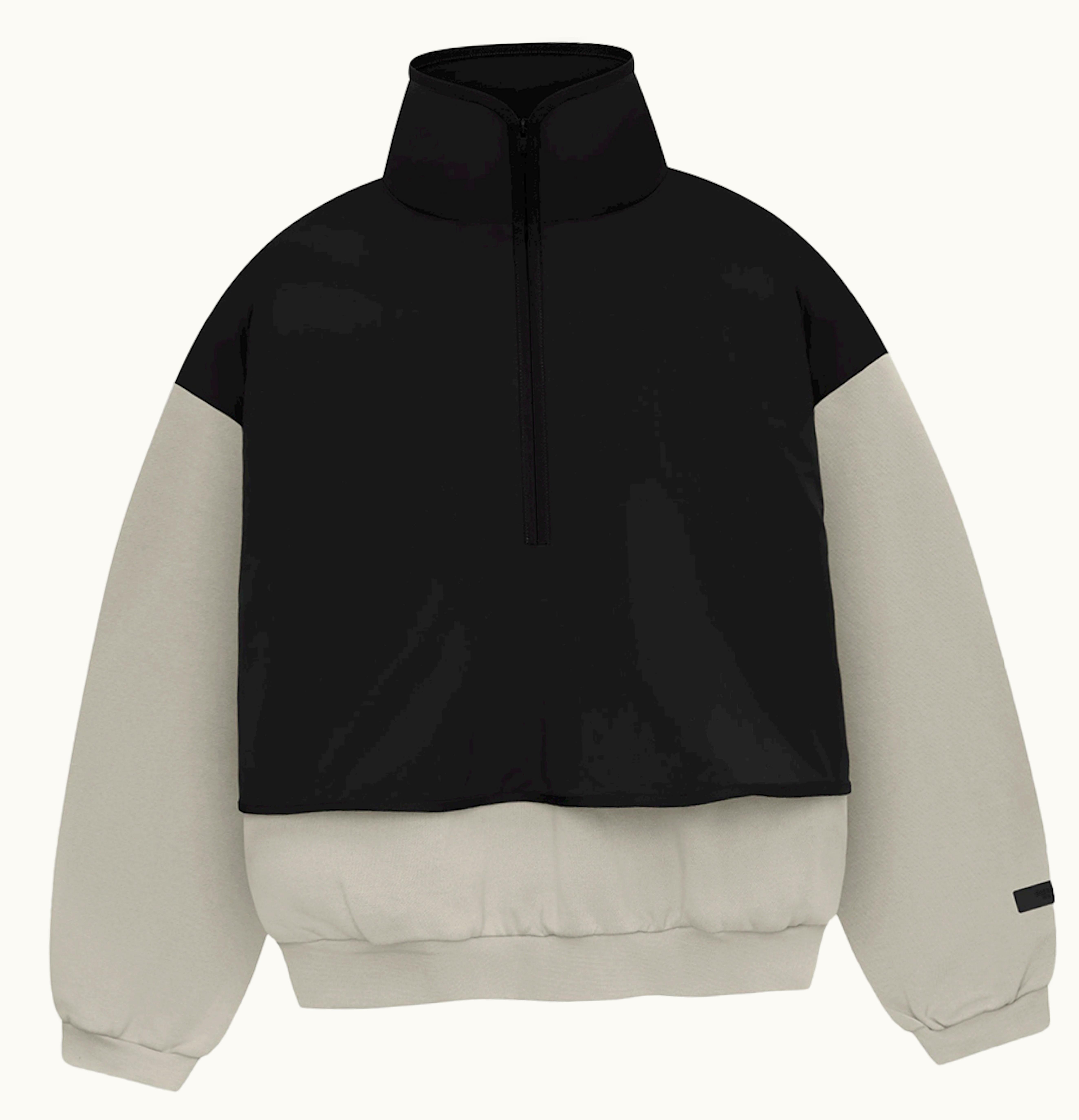 Fear of God Fear Of God Essentials Nylon Fleece Mockneck Sweater Seal Jet Black