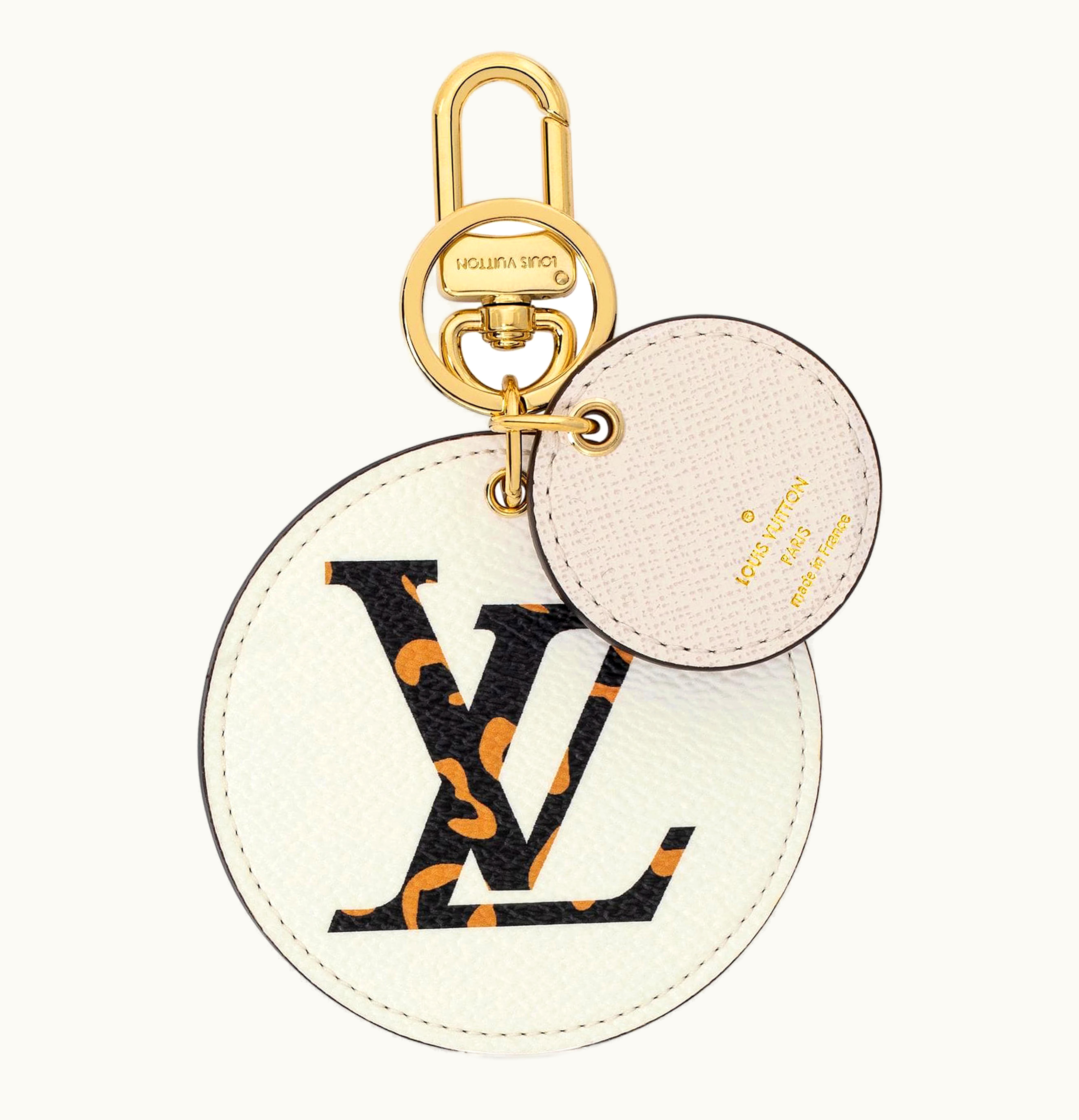 Louis Vuitton Louis Vuitton Bag Charm and Key Holder Monogram Giant Jungle Beige Multicolor