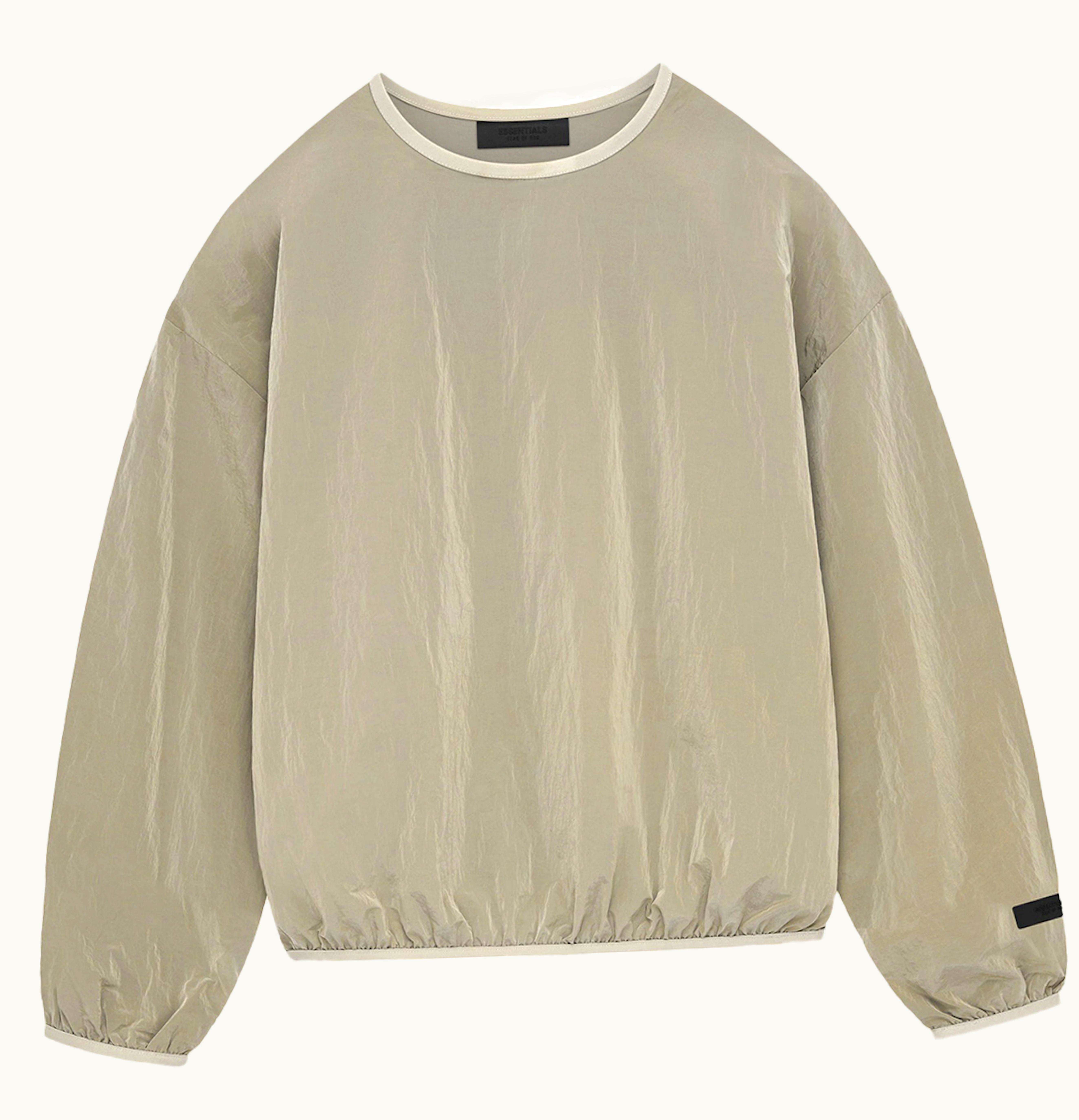 Fear of God Fear Of God Essentials Crinkle Nylon Pullover Crewneck Garden Yellow